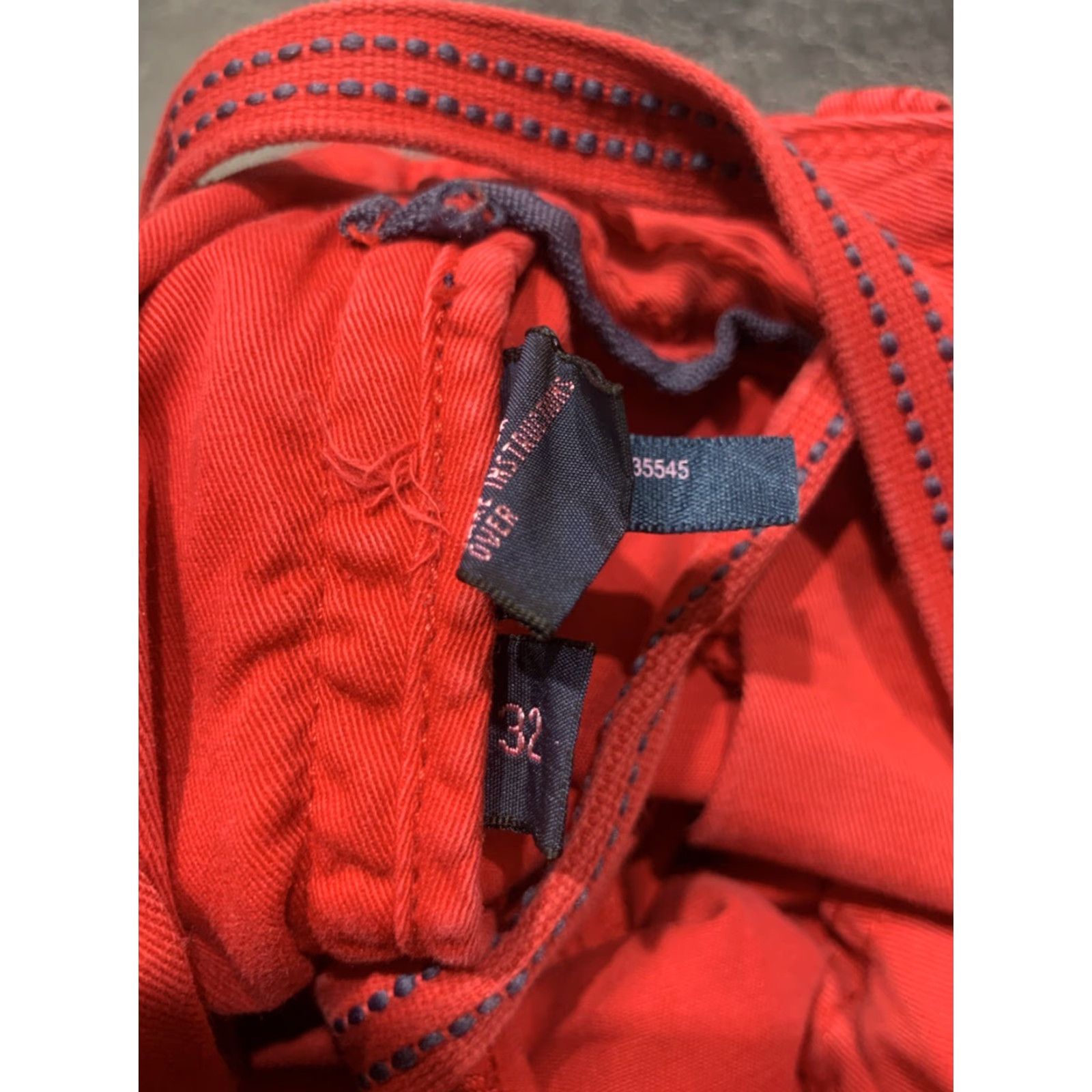 Polo Ralph Lauren VINTAGE Polo Ralph Lauren Shorts Men 32 Red Cotton Distressed Chino 90s Size US XS / EU 42 / 0 - 4 Thumbnail