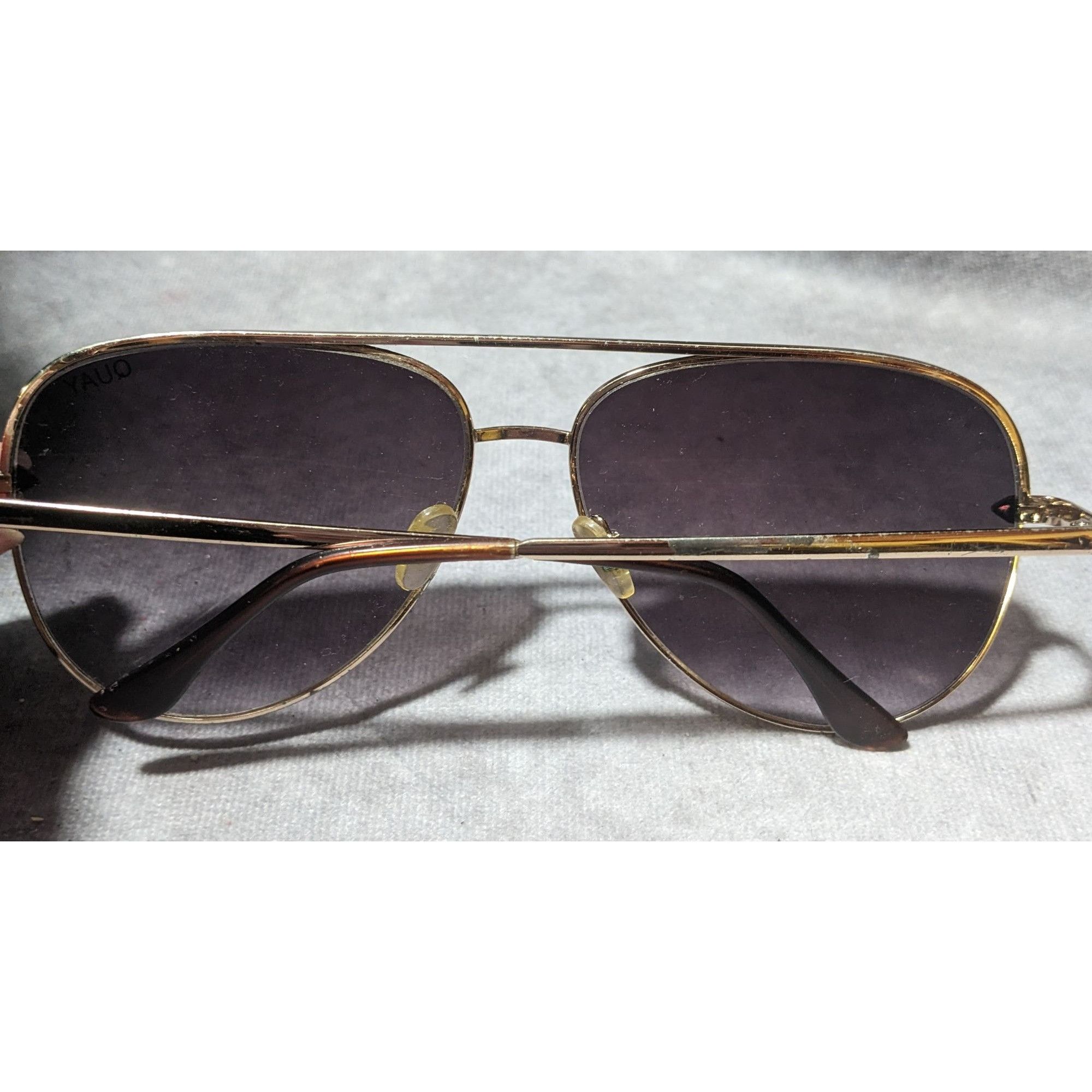Quay Quay x Desi Sahara Gold Aviator Sunglasses Size ONE SIZE - 8 Thumbnail