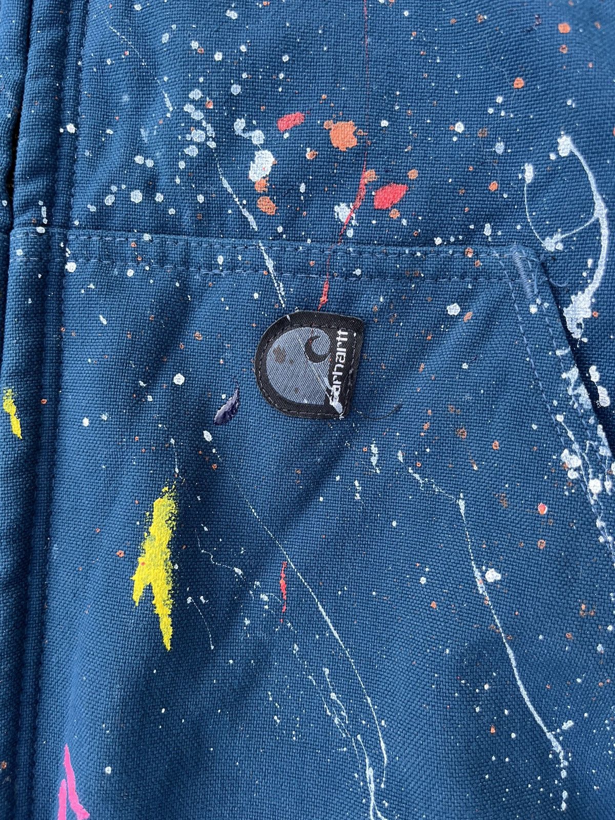 Carhartt × Japanese Brand Custom Carhartt Jacket Distressed Quilt Lining J140 Size US XL / EU 56 / 4 - 8 Thumbnail