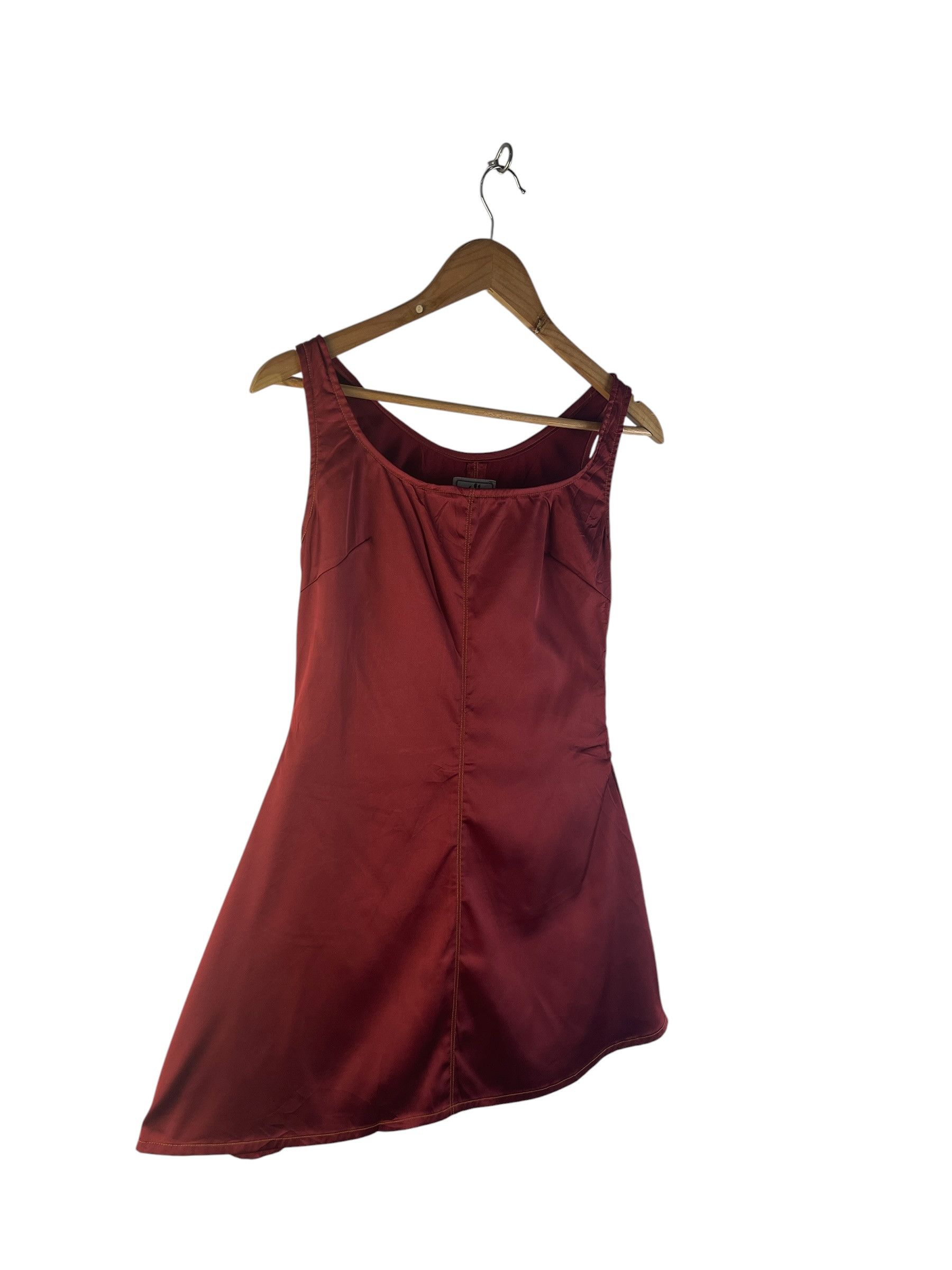Jean Paul Gaultier Vintage Jean Paul Gaultier Jeans Burgundy Satin Structured Size US XS / EU 42 / 0 - 5 Thumbnail
