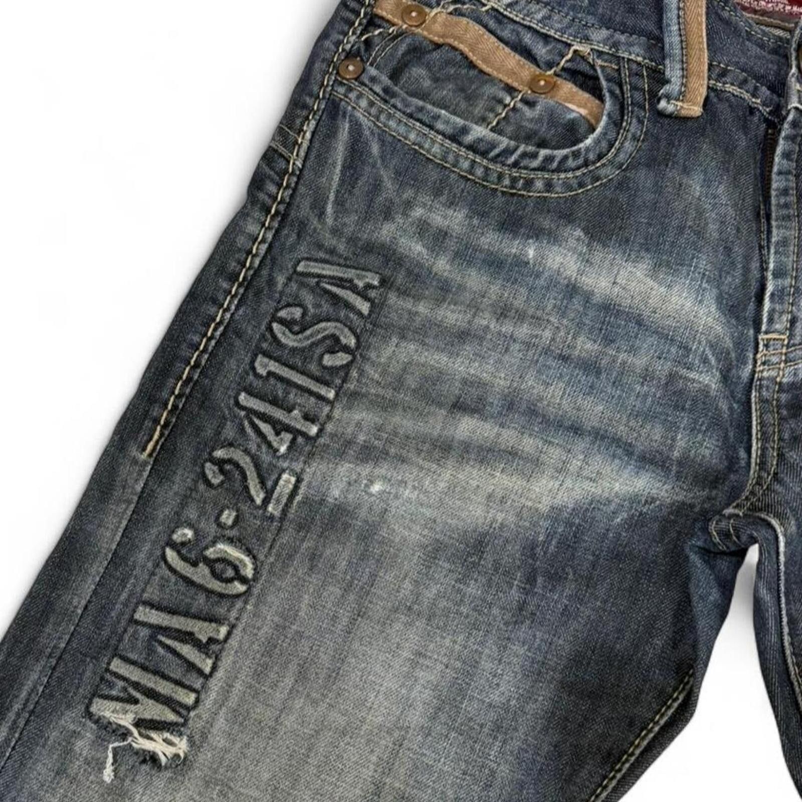 True Religion Y2K Tough jeansmith➕ unique design denim jeans Size US 32 / EU 48 - 5 Thumbnail