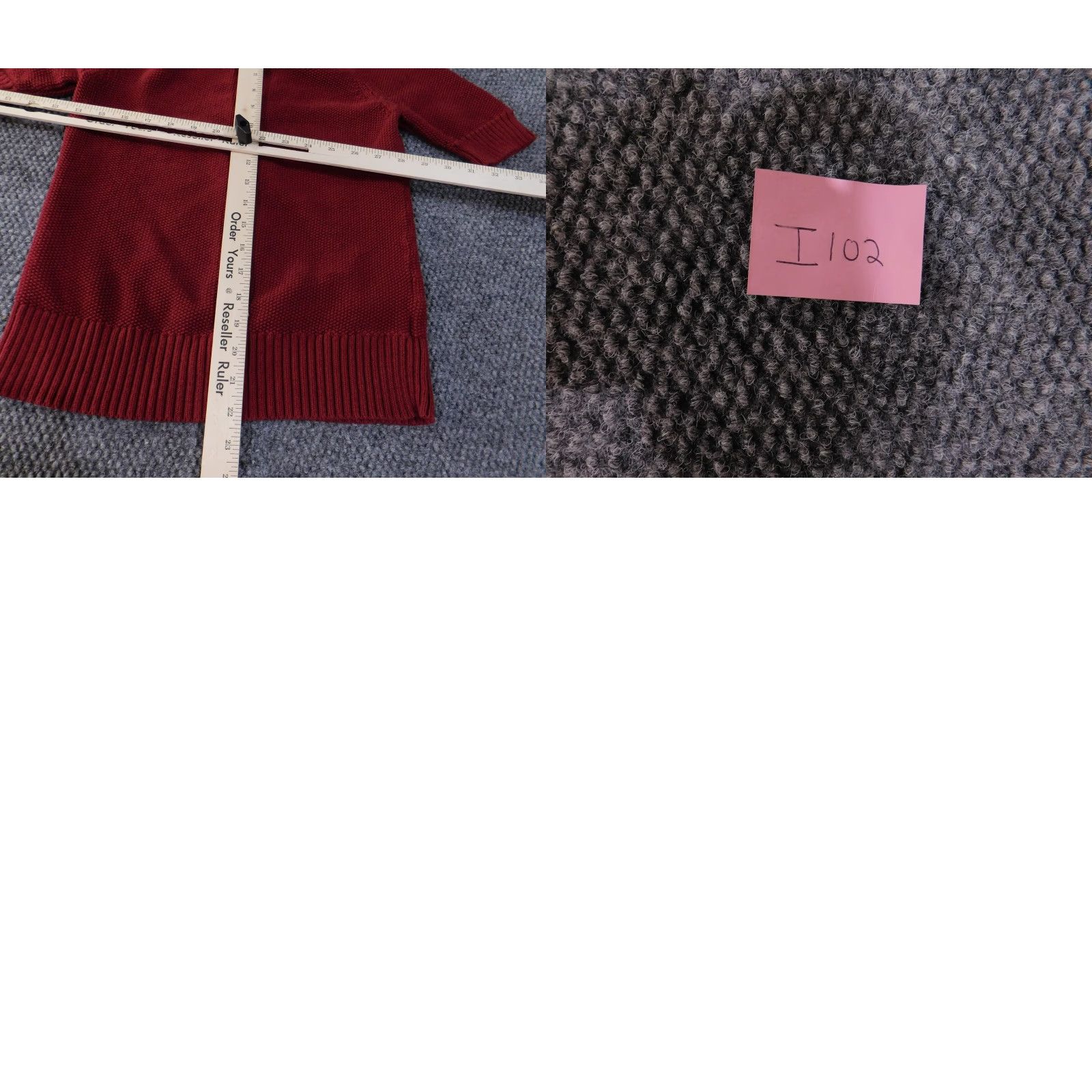 Loft VINTAGE LOFT Ann Taylor Sweater Womens M Red Short Sleeve Shawl Collar Tunic 100% Cotton Raglan Knit Crew Neck Womens Size M / US 6-8 / IT 42-44 - 9 Thumbnail