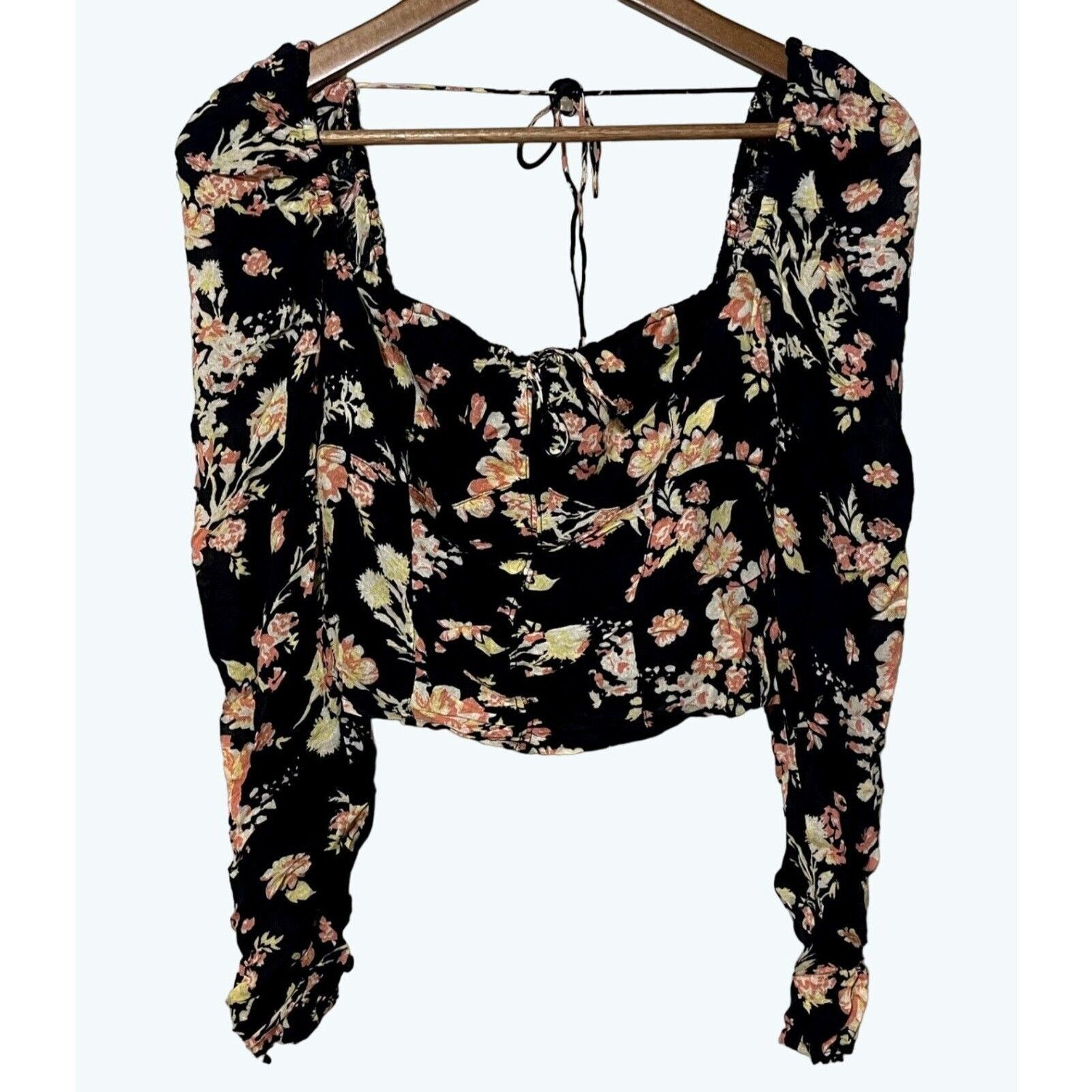 Free People Free People Hilary Floral Square Neck Smocked Top New XS Size XS / US 0-2 / IT 36-38 - 3 Thumbnail
