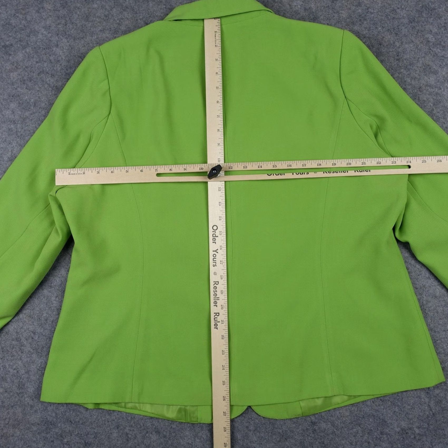 Vintage VINTAGE Jessica London Blazer Womens 20W Green Lined Notch Lapel Career Jacket Size 3XL / US 20-22 - 6 Thumbnail