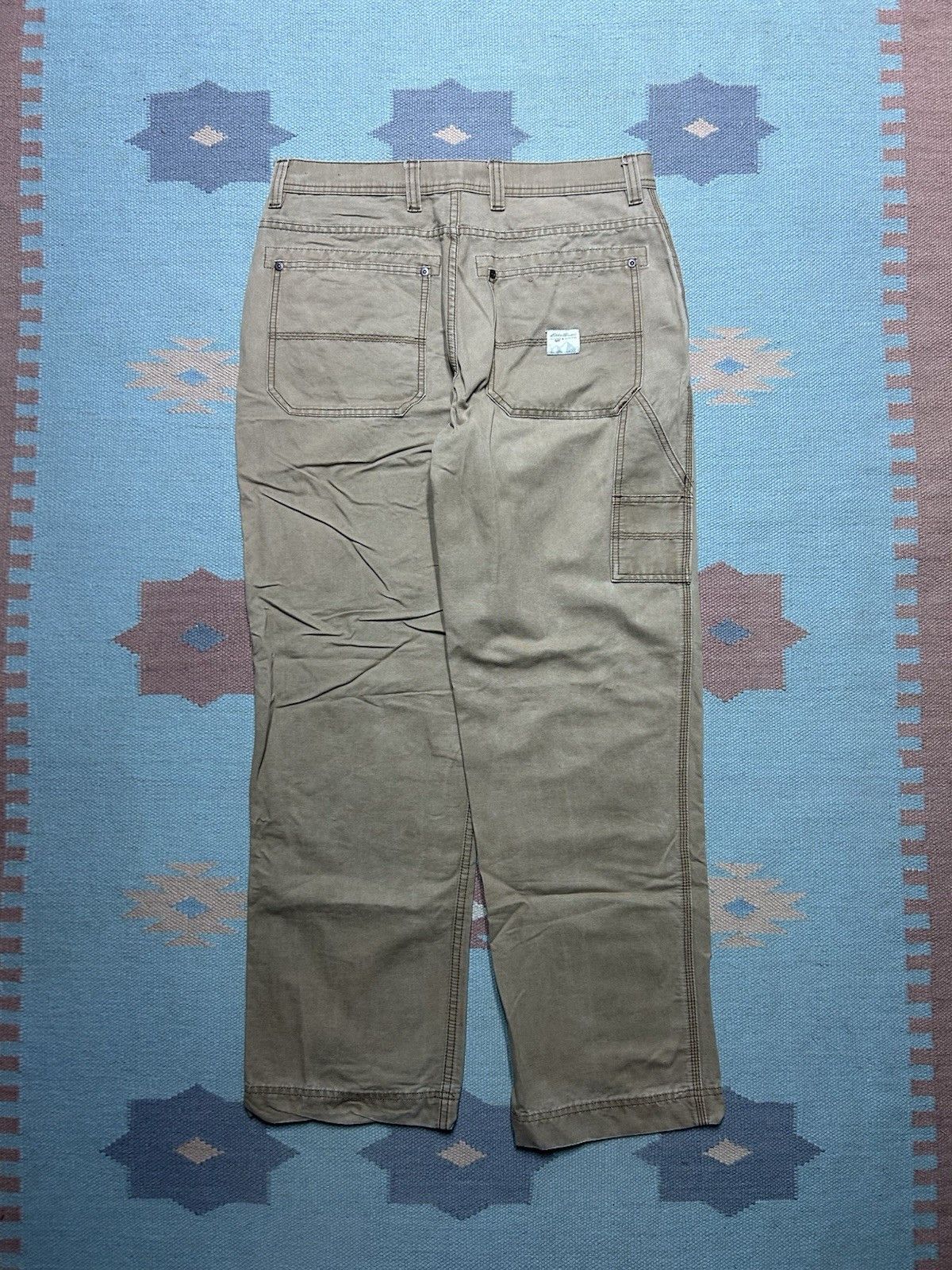Vintage Vtg Eddie Bauer easy fit carpenter pants loose baggy 33x31 Size US 33 - 1 Thumbnail