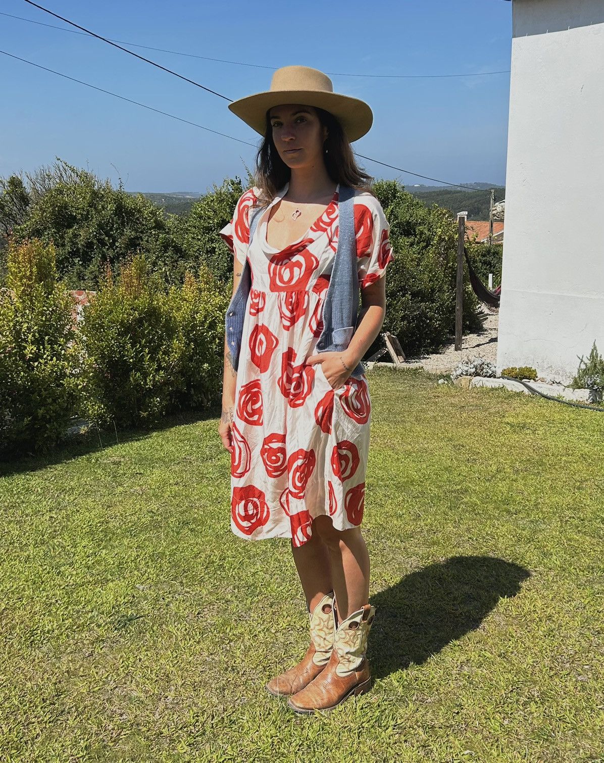 Donna Karan Silk Dress Flowers Donna Karan Size L / US 10 / IT 46 - 5 Thumbnail