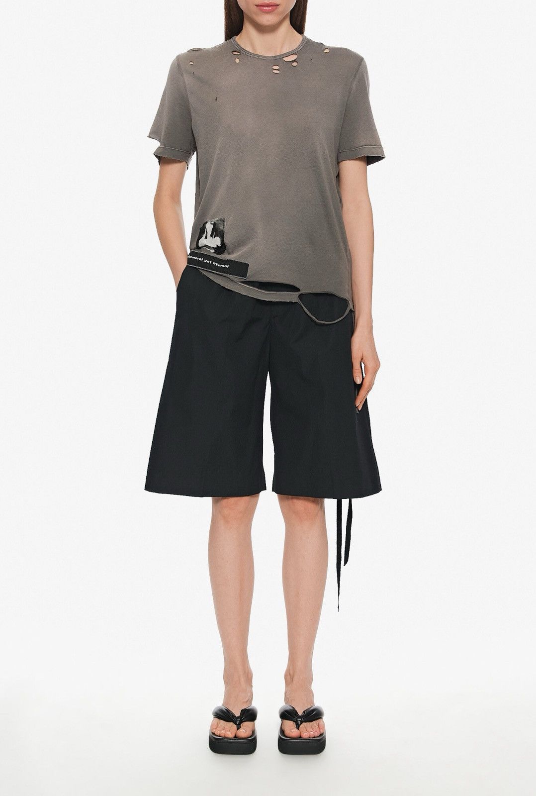 Last Ann Demeulemeester Fanie Distressed Patches T-Shirt