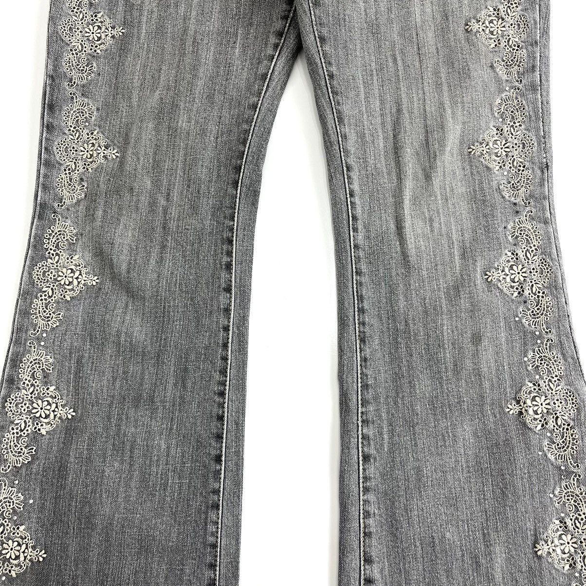 If Six Was Nine × Japanese Brand × Le Grande Bleu (L.G.B.) Crazy Oririn Jeans Flared Jeans Bootcut Studded Y2K Pants Size 32" / US 10 / IT 46 - 6 Thumbnail
