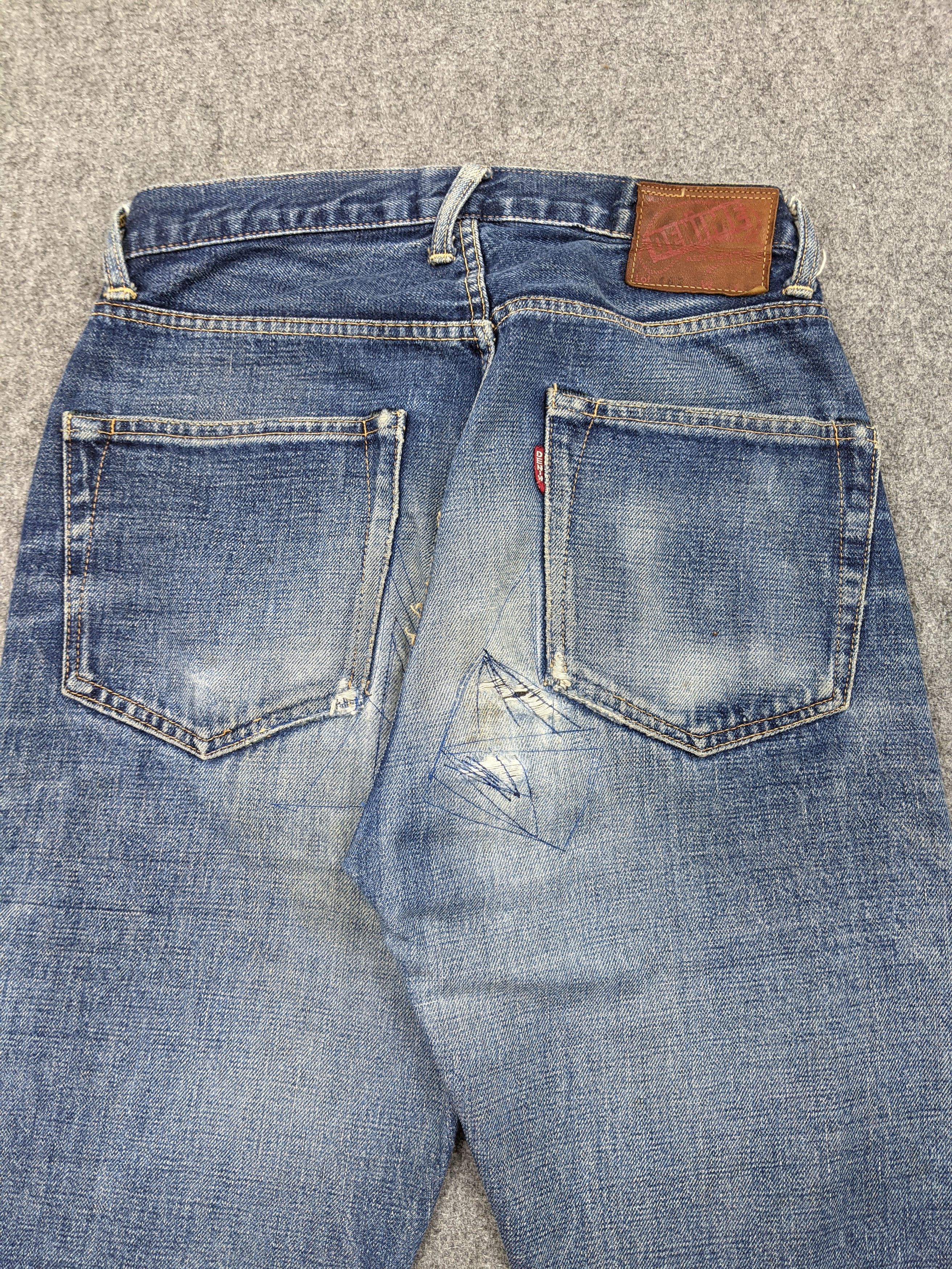 Denime × Japanese Brand × Vintage Vintage Denime Selvedge Faded Blue Jeans DJ0017Z Size US 27 - 4 Thumbnail
