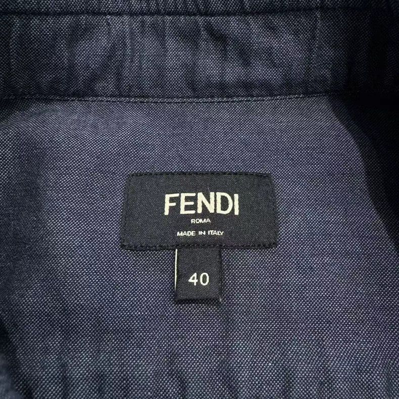 Fendi Fendi Long Sleeve Shirt in Solid Color Size US M / EU 48-50 / 2 - 4 Thumbnail