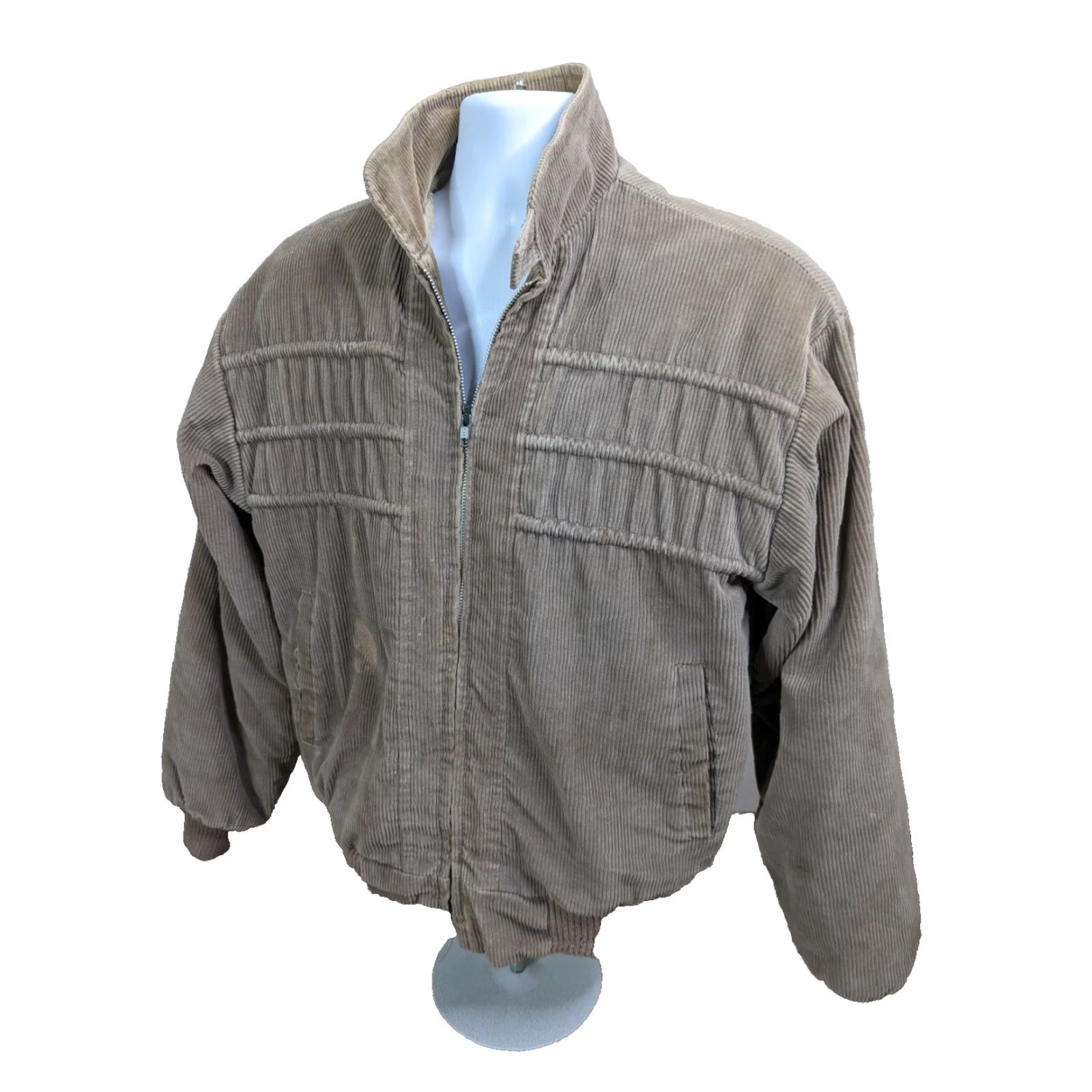Vintage VINTAGE Westwind Corduroy Coat Jacket Faux Sherpa Distressed Rancher Men's M Beige Size US M / EU 48-50 / 2 - 2 Thumbnail