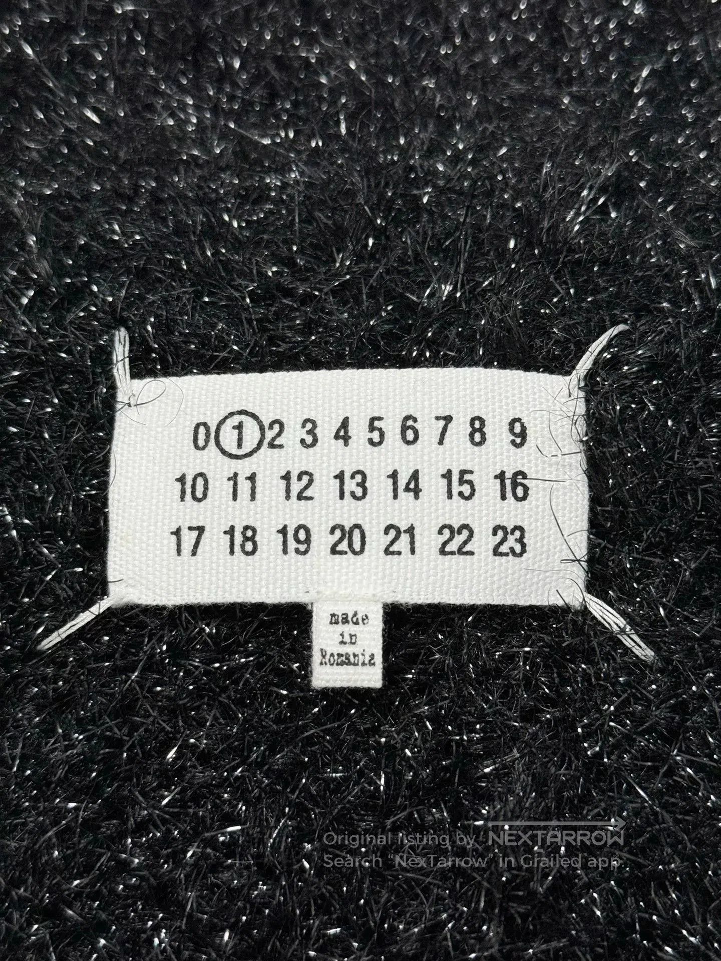 Maison Margiela black wool cardigan with silver sequins. Size S / US 4 / IT 40 - 6 Thumbnail