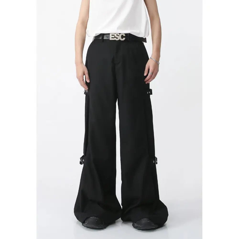 Japanese Brand × Jean Hip Hop Strappy Design Loose Casual Pants Size US 32 / EU 48 - 3 Thumbnail