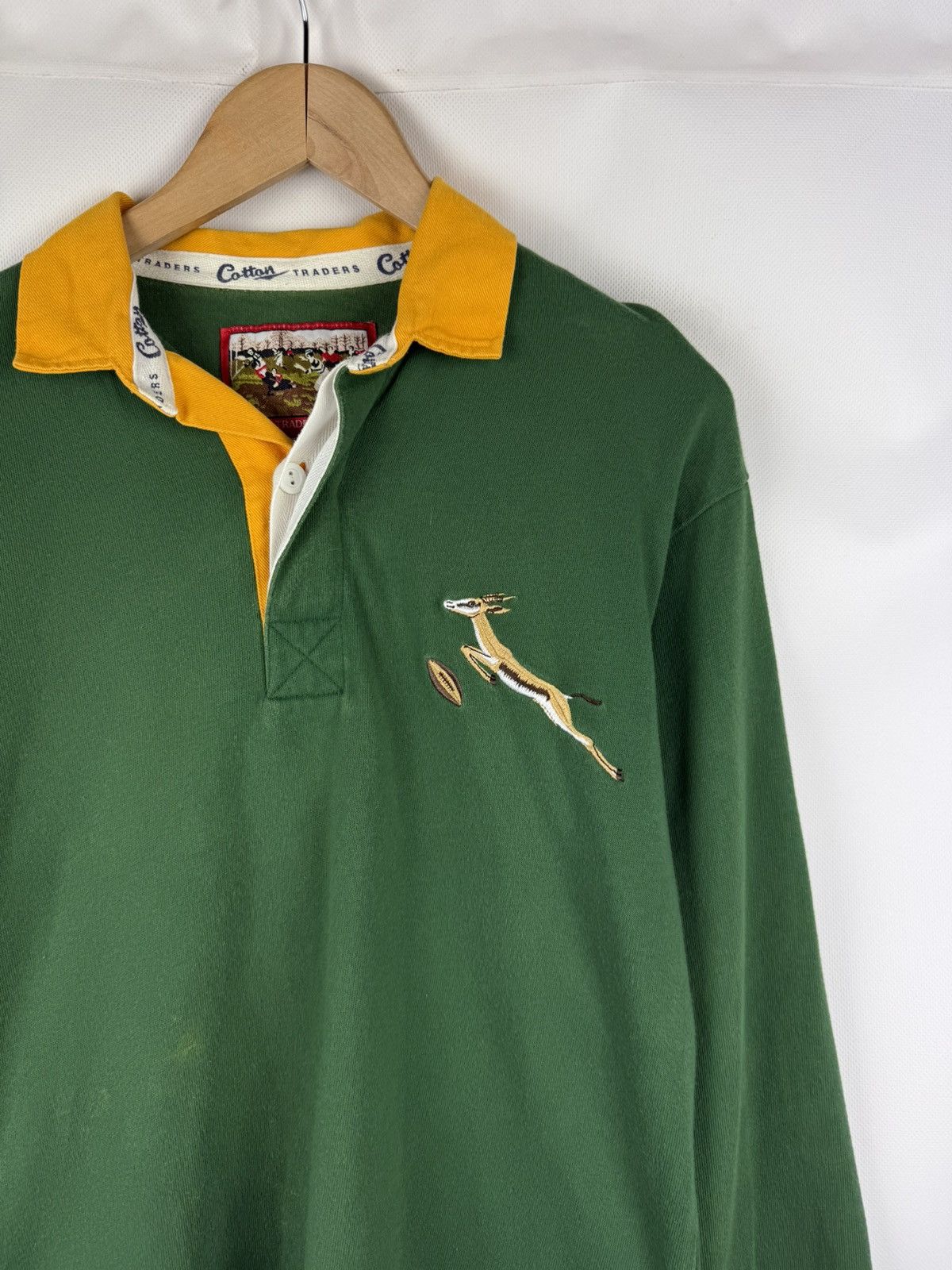 Cotton Traders VTG South Africa Rugby Union Long Sleeve Rugby Shirt Jersey Size US S / EU 44-46 / 1 - 5 Thumbnail