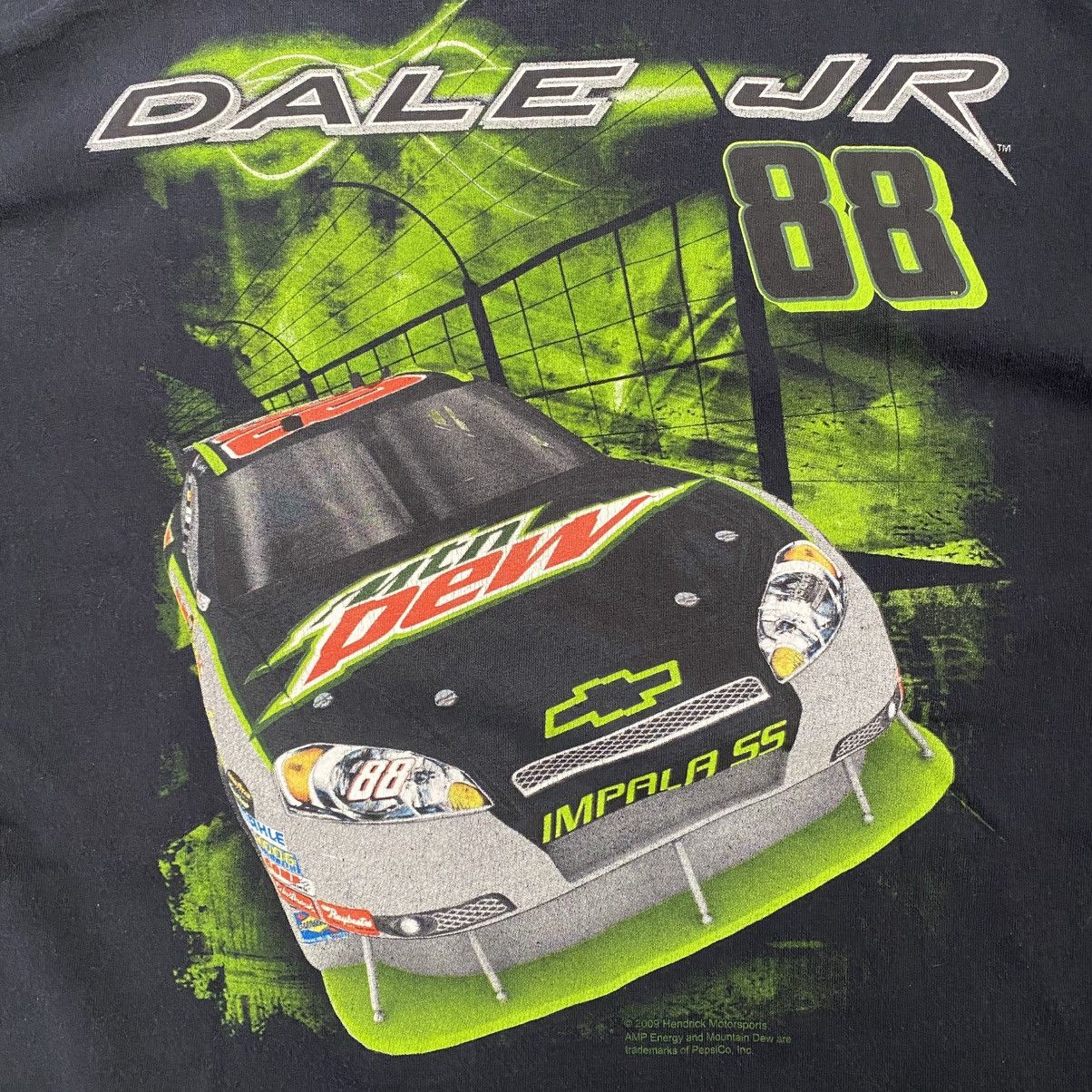 NASCAR Vintage Mtn Dew T-Shirt Nascar Dale Earnhardt Jr Y2K Grunge Size US XL / EU 56 / 4 - 4 Thumbnail