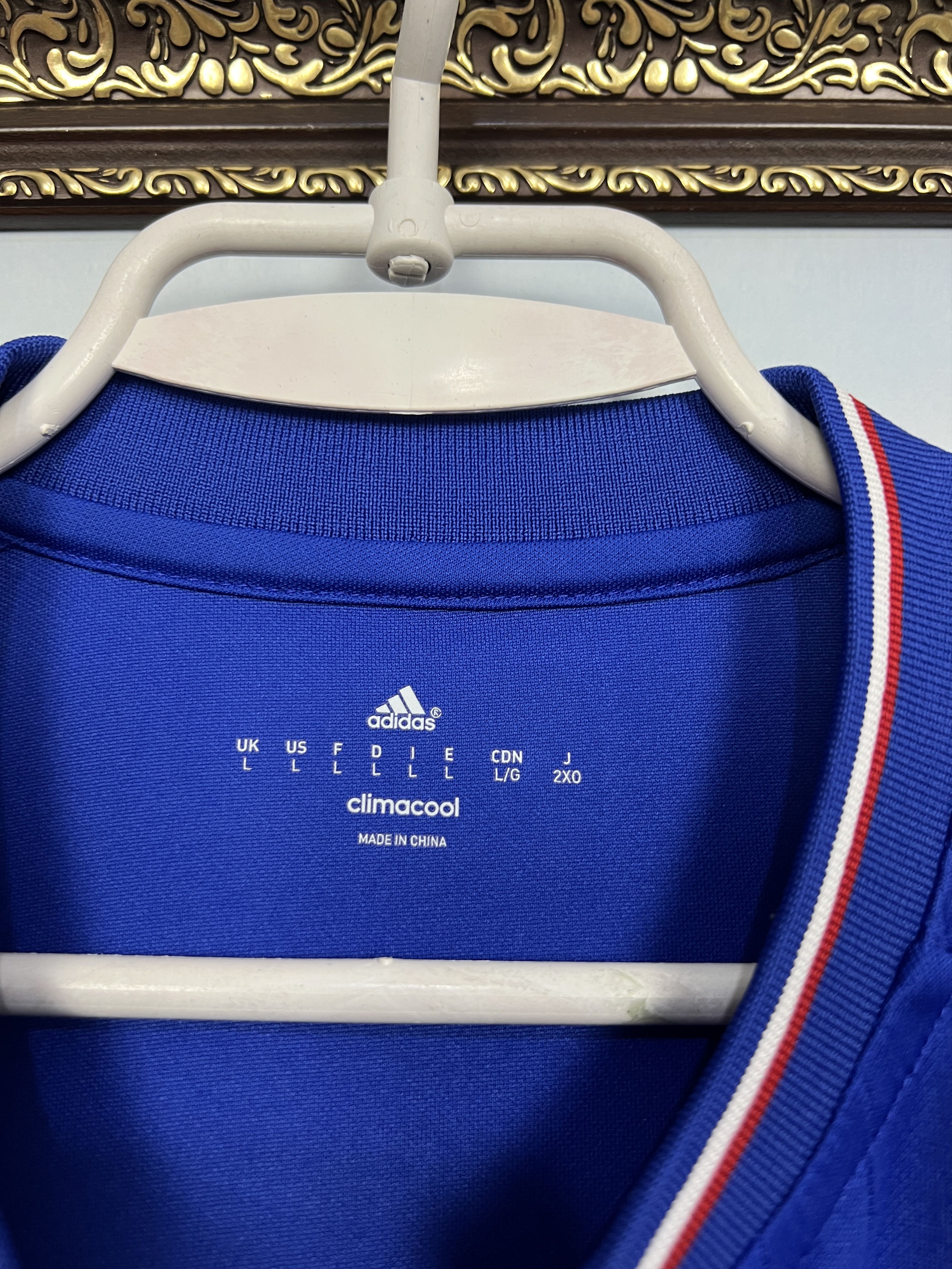 Adidas Chelsea Home football shirt Soccer Long Sleeve Jersey Trikot Size US L / EU 52-54 / 3 - 8 Thumbnail
