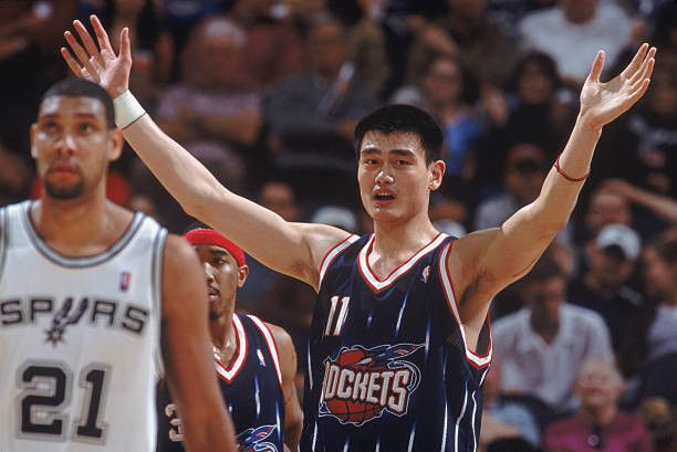 NBA Yao MING Houston Rockets 2000s NIKE Rewind L navy NBA vtg Size US L / EU 52-54 / 3 - 7 Thumbnail