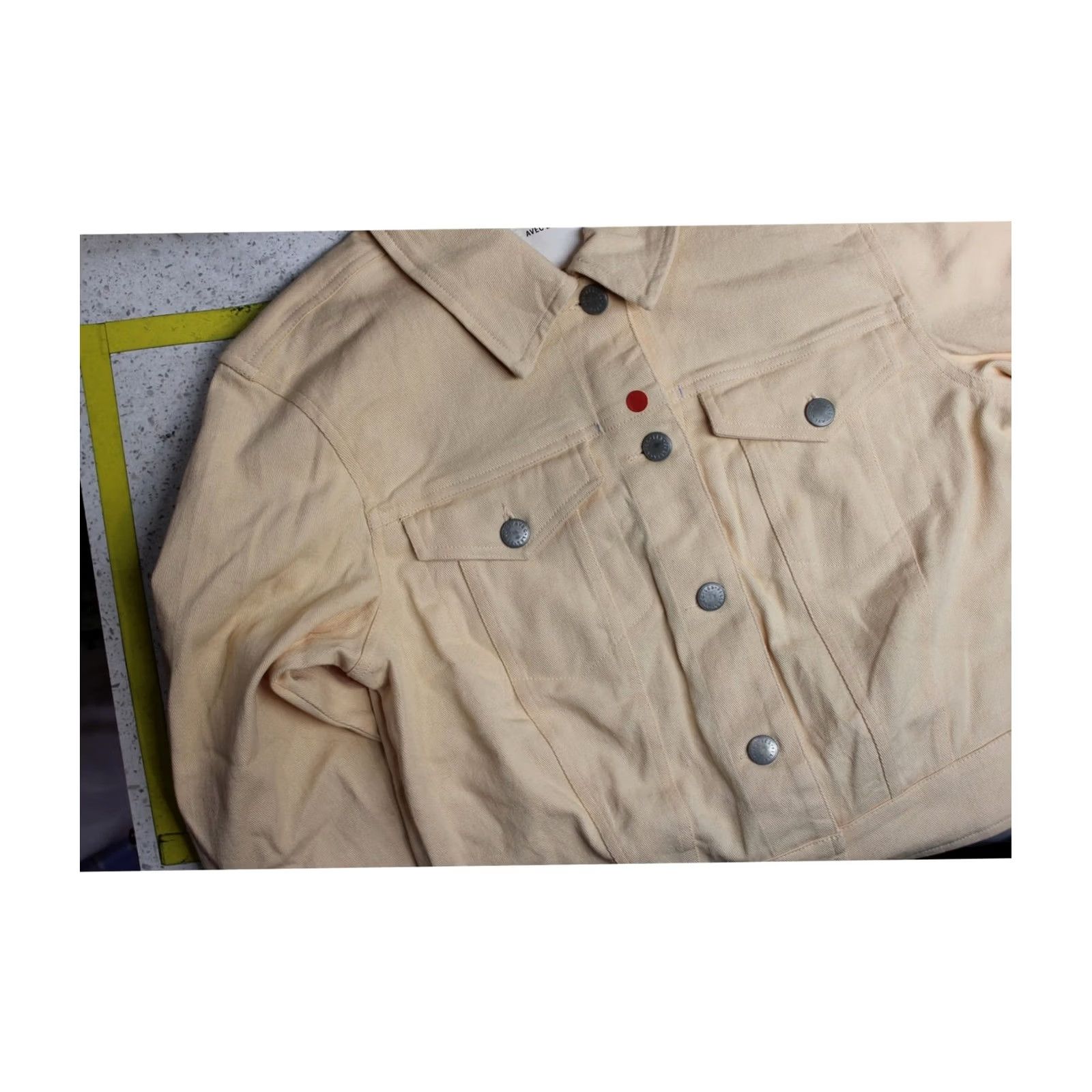 AVEC LES FILLES Avec Les Filles Womens Jacket ltbeige Size 4 Cropped Trucker Size S / US 4 / IT 40 - 3 Thumbnail