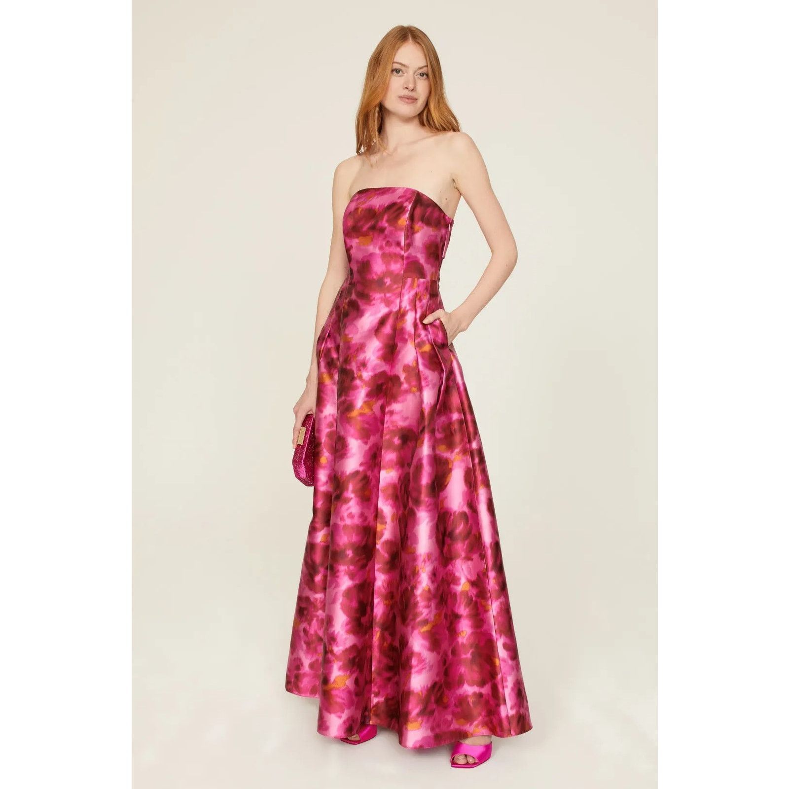 Sachin & Babi SACHIN + BABI “Ava” Maxi Skirt in Floral Pink Watercolor Size 28" / US 6 / IT 42 - 1 Thumbnail