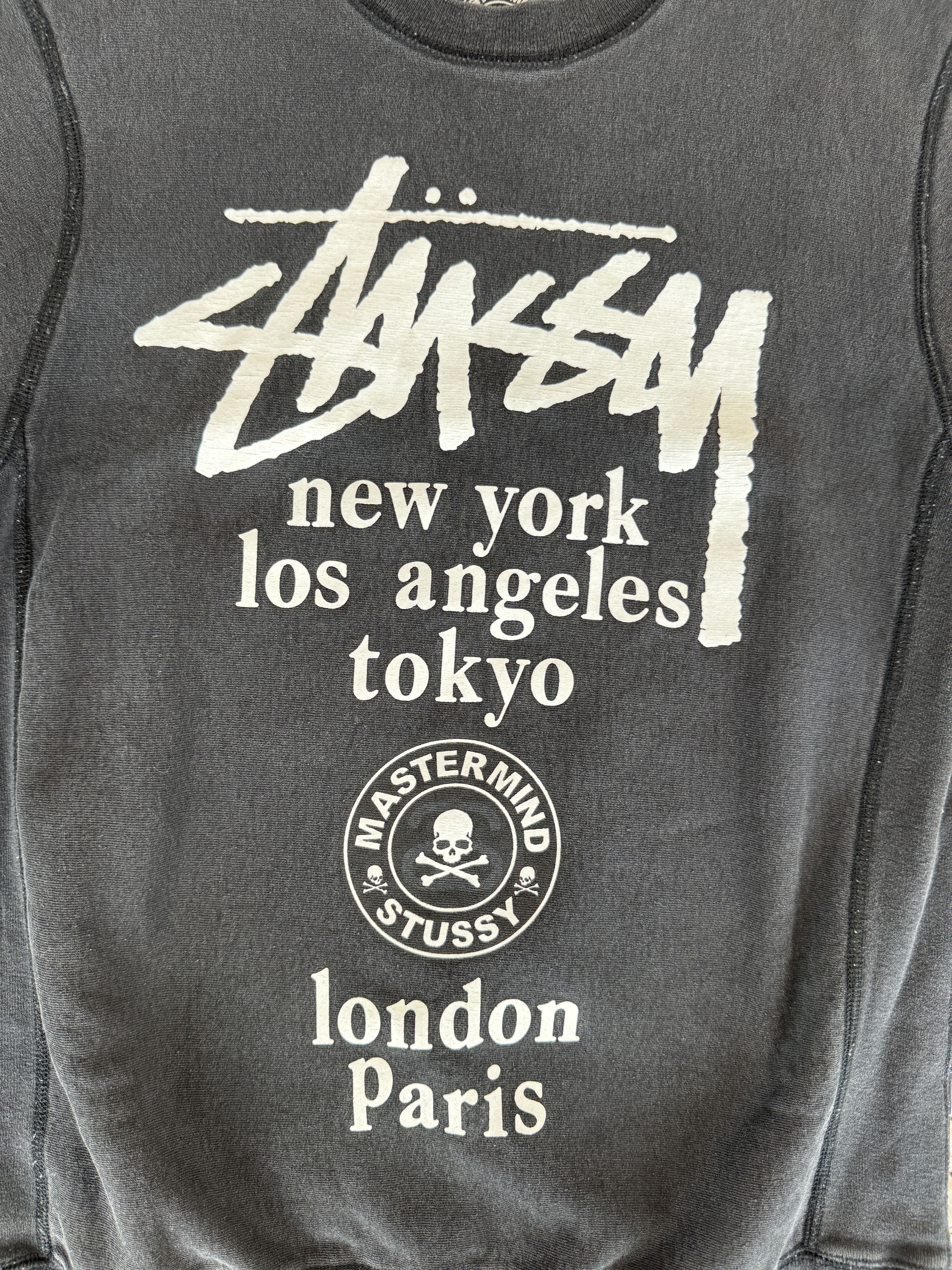 Mastermind Japan × Stussy STUSSY X MASTERMIND JAPAN CREWNECK SWEATSHIRT BLACK SMALL Size US S / EU 44-46 / 1 - 4 Thumbnail