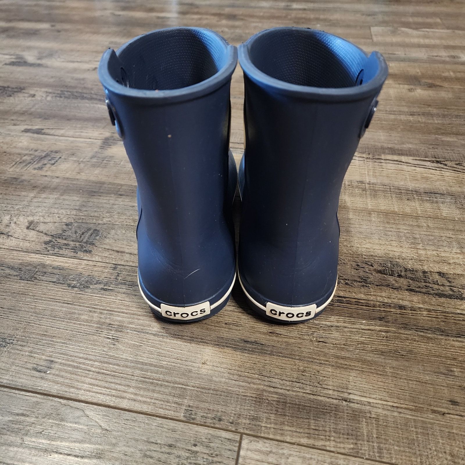 Crocs Crocs Jaunt Shorty Navy Pull on rainboots shoes sz 7 b38 Size US 7 / IT 37 - 3 Thumbnail