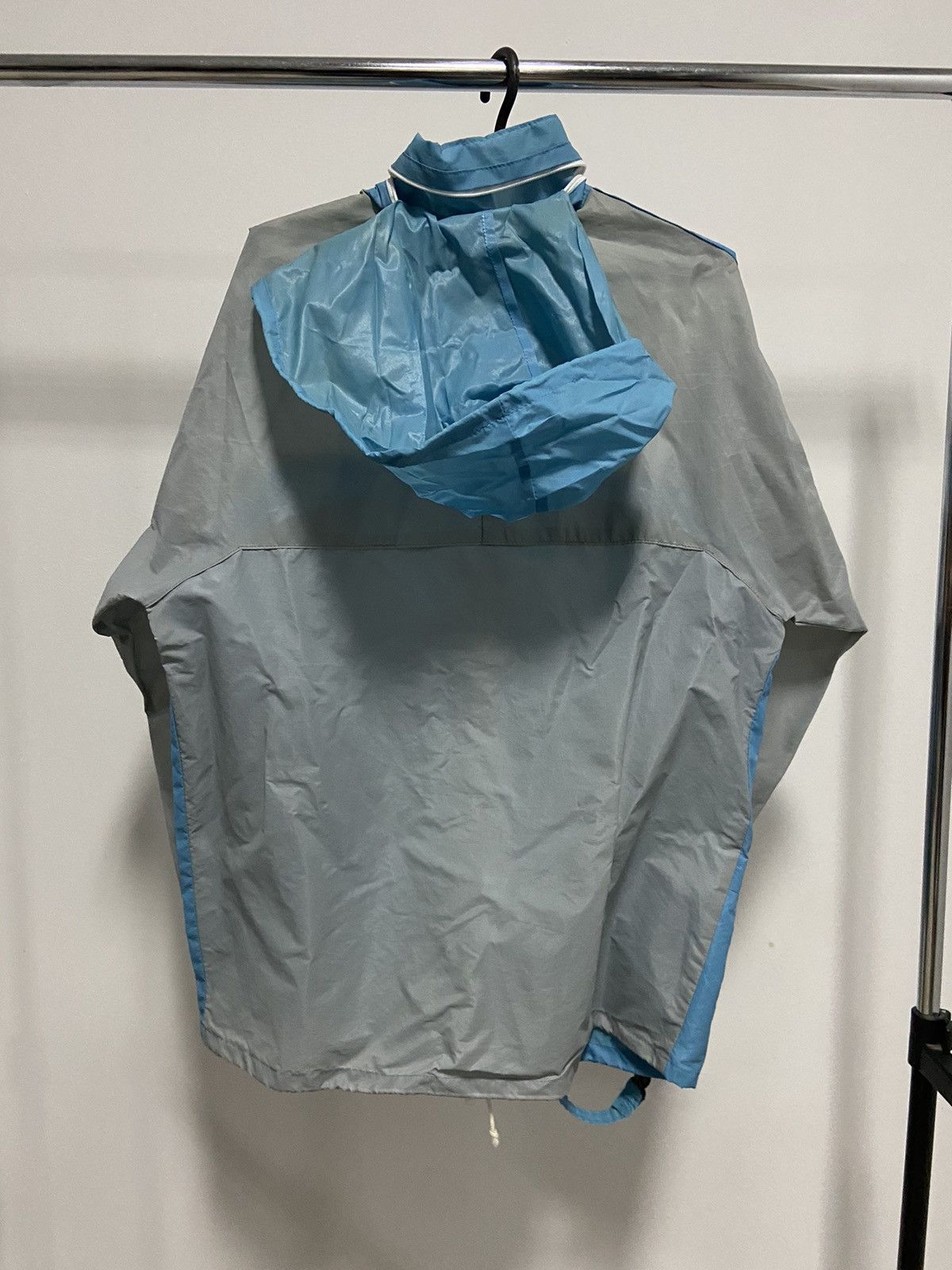 Adidas × Vintage Adidas 90s ventex hooded zip striped jacket bag transformer Size US M / EU 48-50 / 2 - 4 Thumbnail