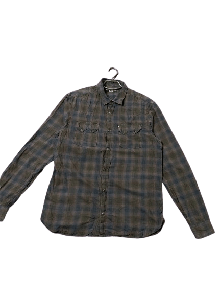 Allsaints Vintage Allsaints Checkered Button Up Shirt Size L Size US L / EU 52-54 / 3 - 1 Thumbnail