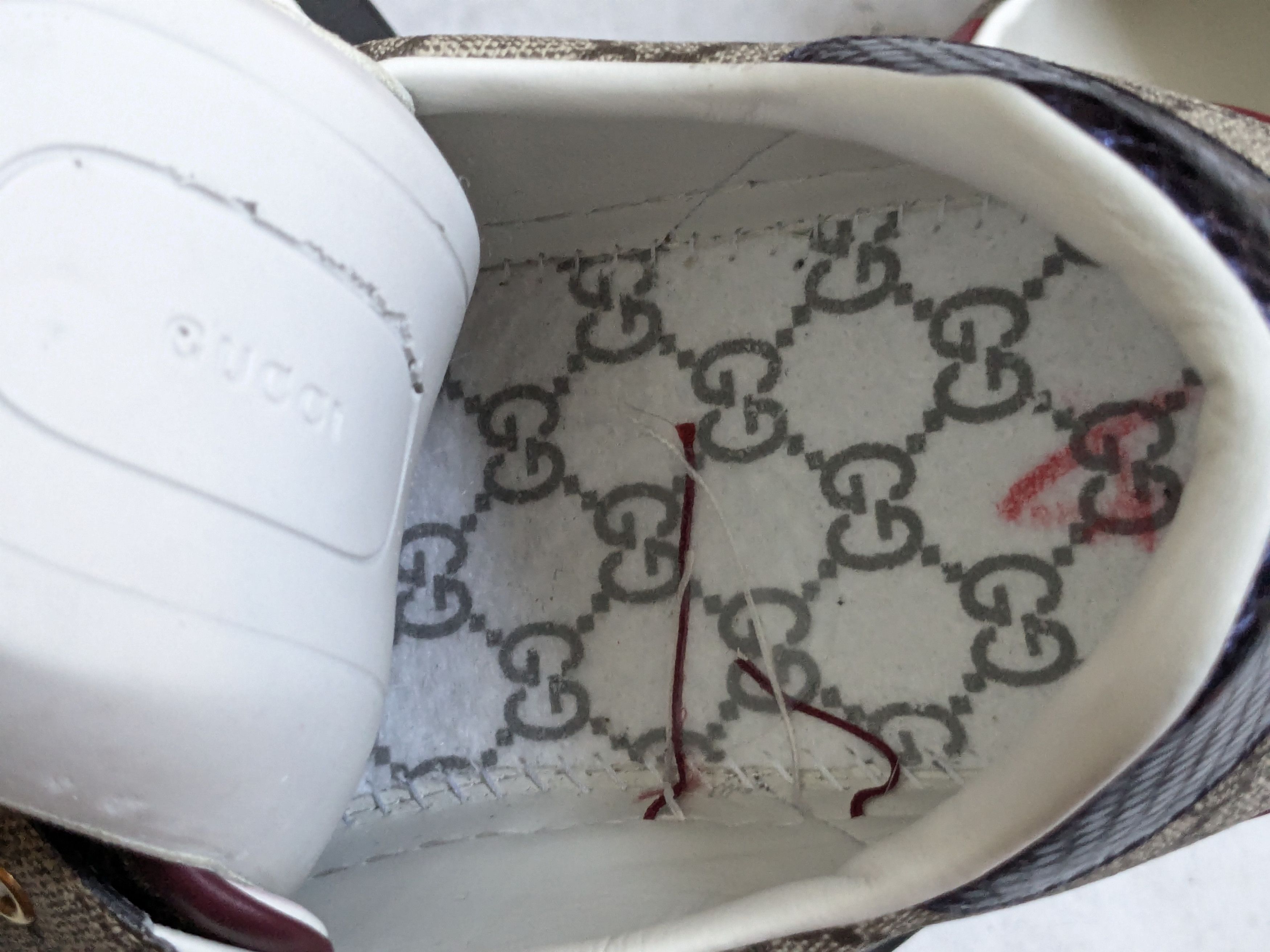Gucci Gucci Ace Supreme Sneakers 12.5 Monogram Canvas Logo GG Size US 12.5 / EU 45-46 - 10 Thumbnail