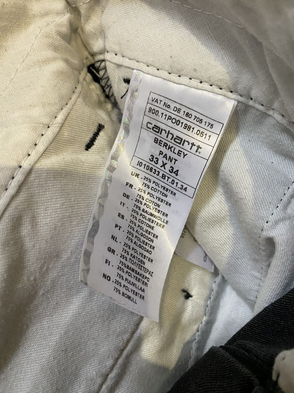 Carhartt Carhartt Berkeley Pant Men’s Size US 33 - 9 Thumbnail