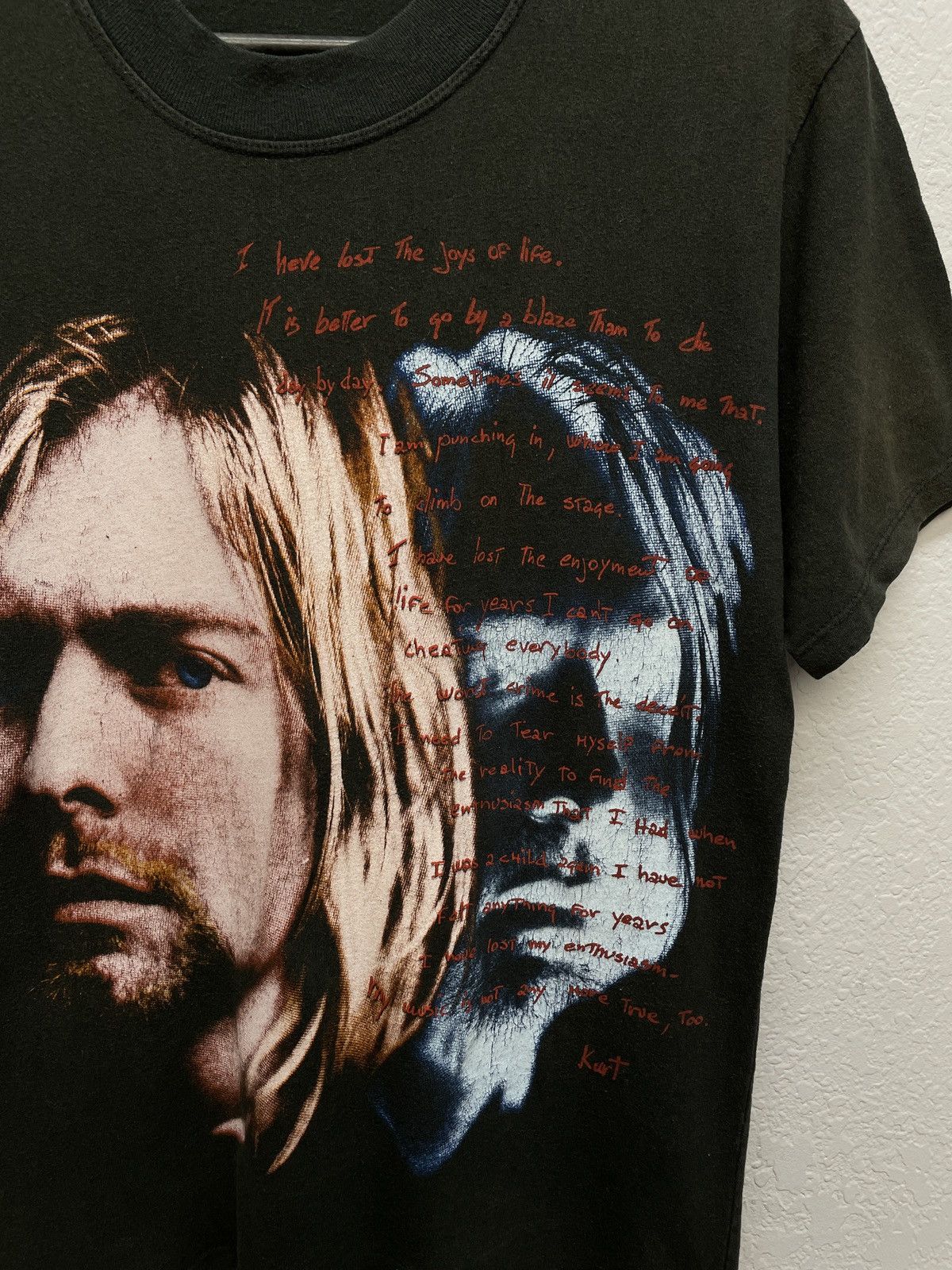 Band Tees Vintage 90s Nirvana Kurt Cobain Death Note Tee Band T-shirt Size US S / EU 44-46 / 1 - 2 Thumbnail