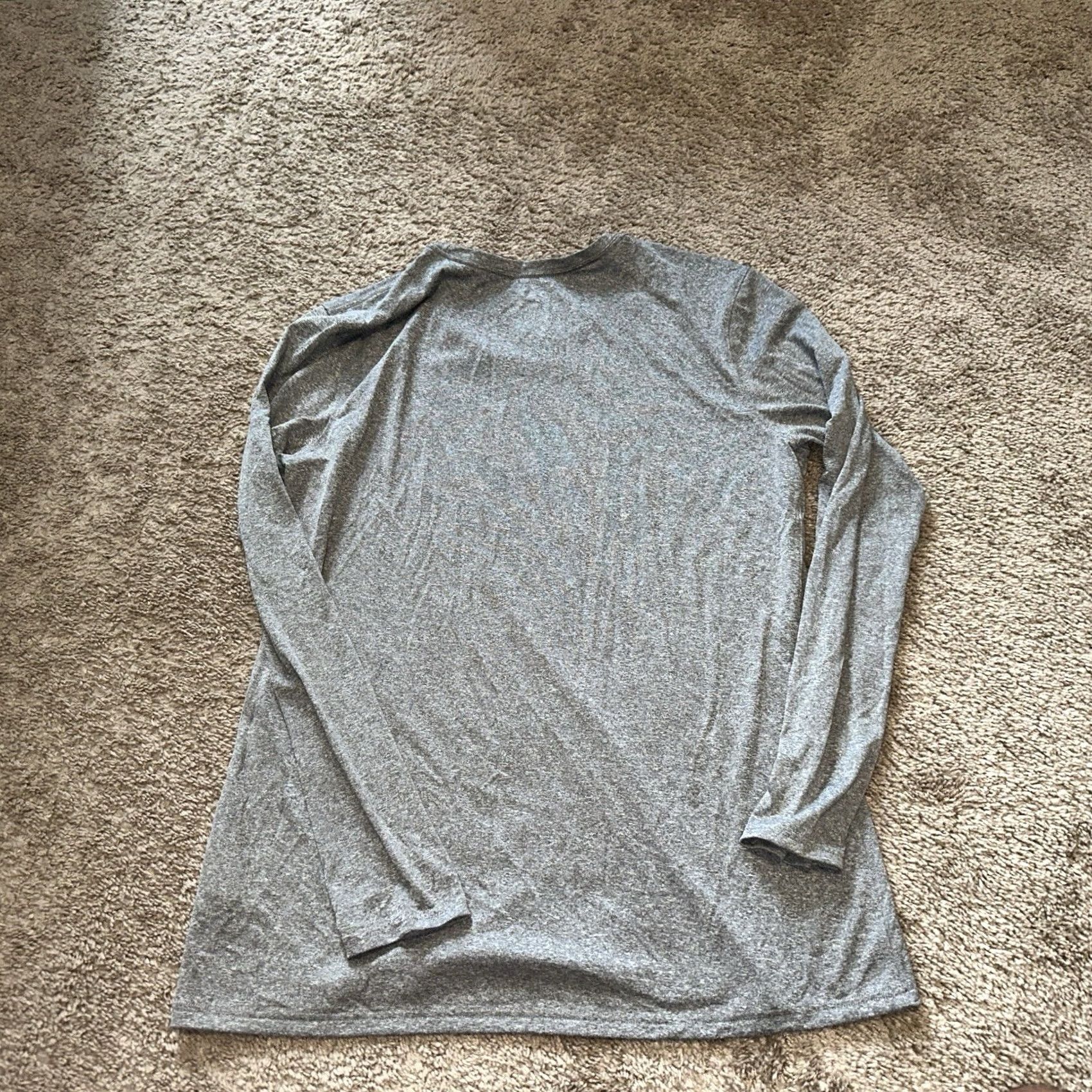 Nike Nike Shirt Womens XL Dri-Fit Training Gym Long Sleeve Gray Size XL / US 12-14 / IT 48-50 - 3 Thumbnail