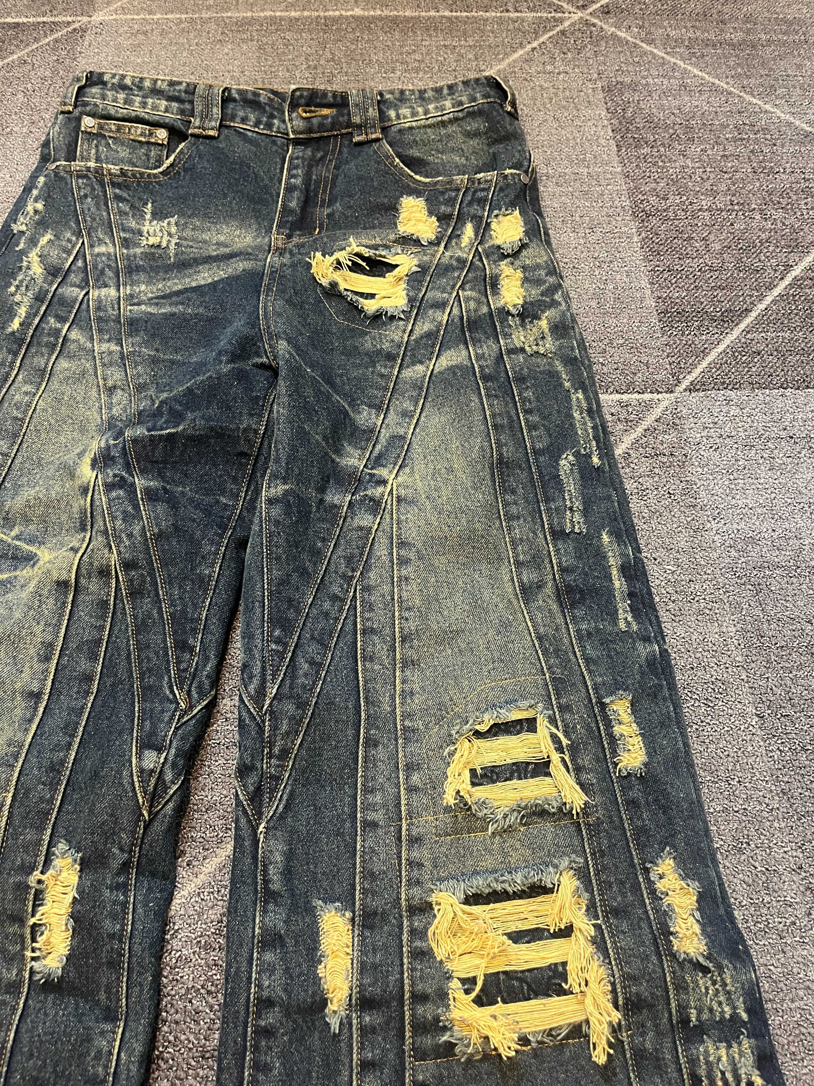 Other CRVDAE x Ditch Drop Corviditch Distressed Denim Jeans Size US 30 / EU 46 - 2 Thumbnail