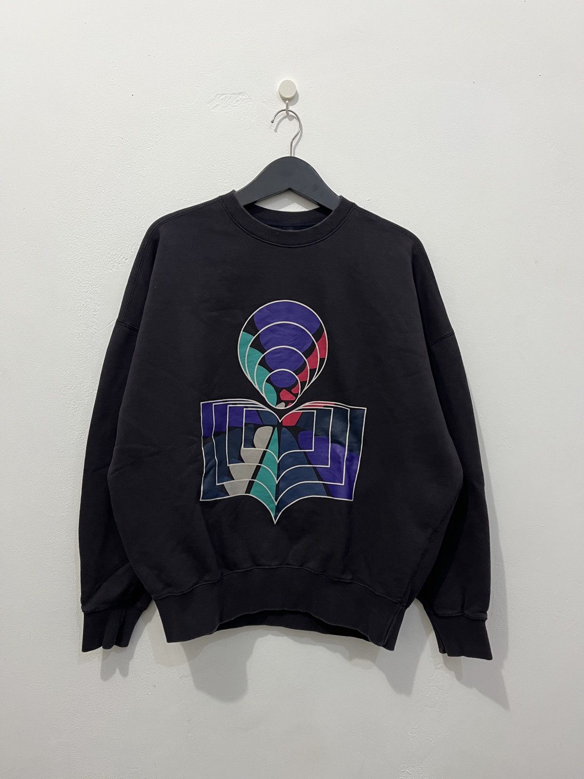 Isabel Marant Etoile Isabel Marant Etoile Rare Cubism logo Oversize sweatshirt Size US XL / EU 56 / 4 - 1 Thumbnail