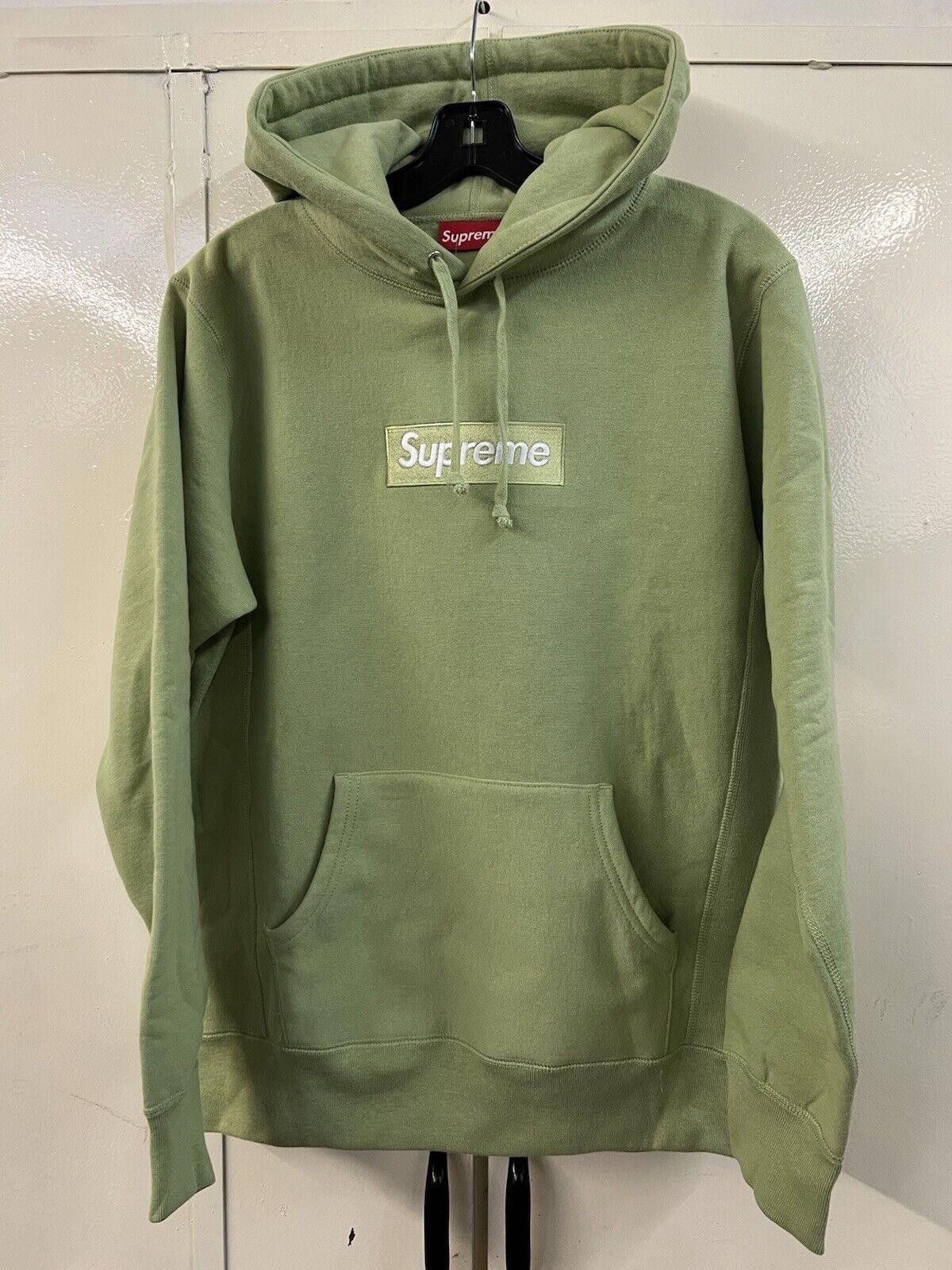 Supreme FW16 SUPREME BOX LOGO HOODED SWEATSHIRT HOODIE SAGE M Size US M / EU 48-50 / 2 - 2 Thumbnail