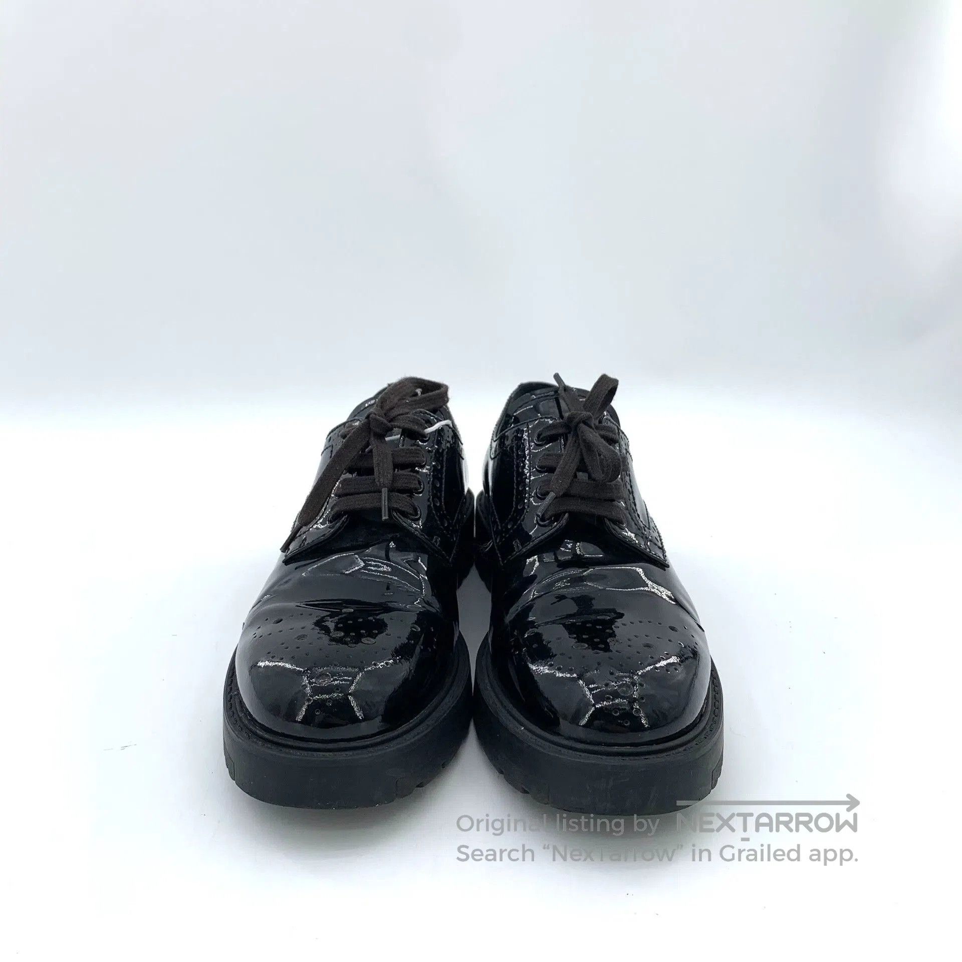 Prada Prada Black Patent Leather Round Toe Flats. Size US 6.5 / IT 36.5 - 3 Thumbnail
