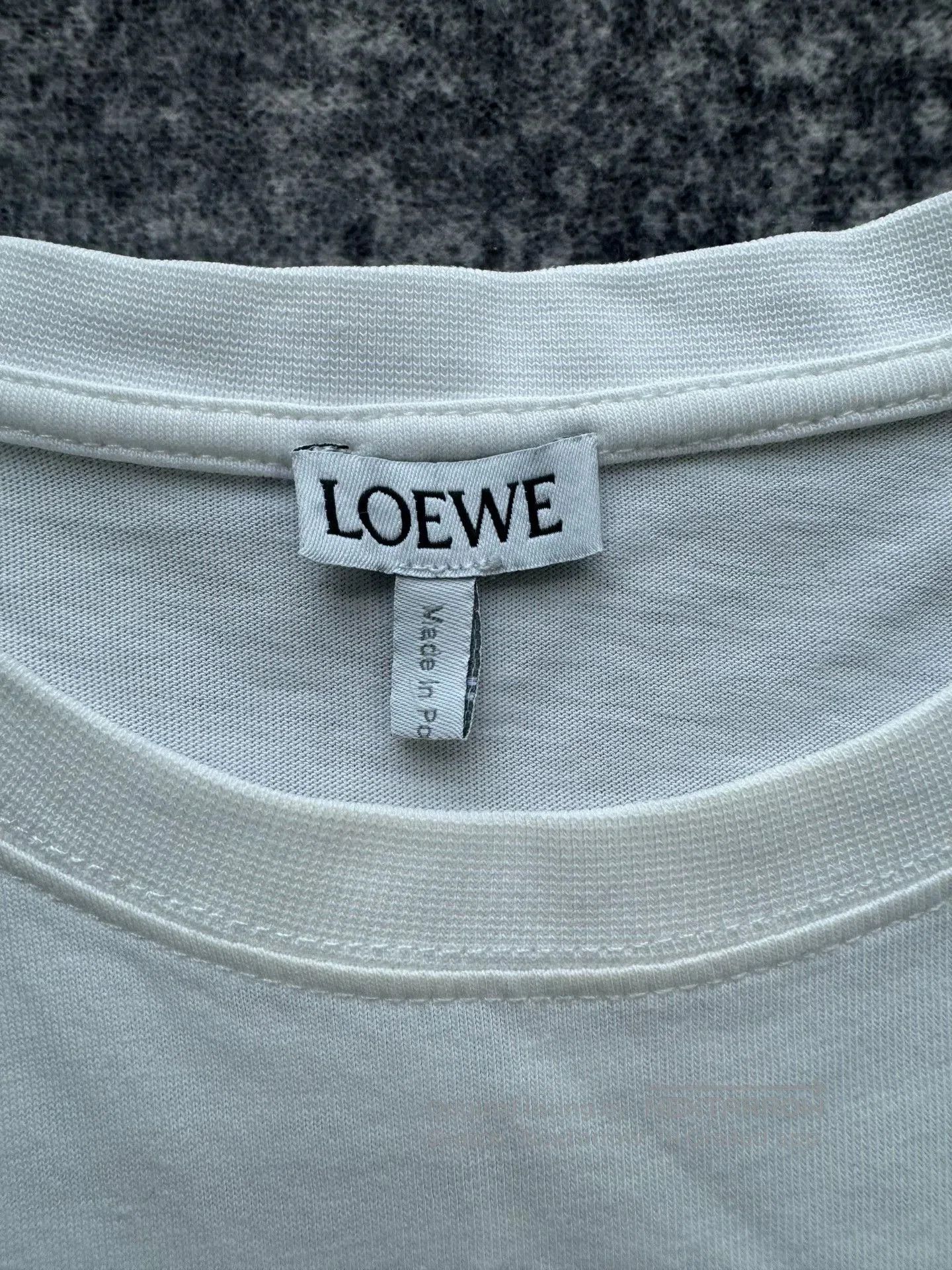 Loewe Loewe White Embroidered Logo Short Sleeve. Size XS / US 0-2 / IT 36-38 - 3 Thumbnail
