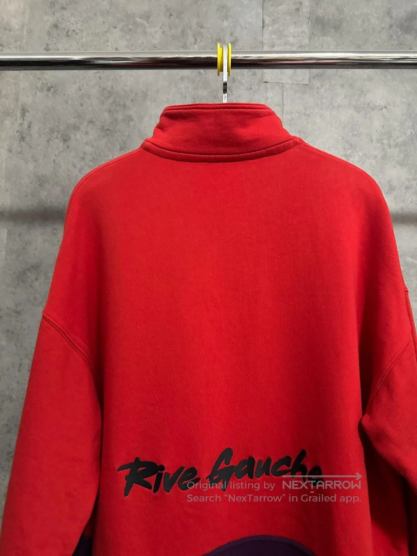 Balenciaga balenciaga red high-neck half-zip sweatshirt. Size US M / EU 48-50 / 2 - 5 Thumbnail