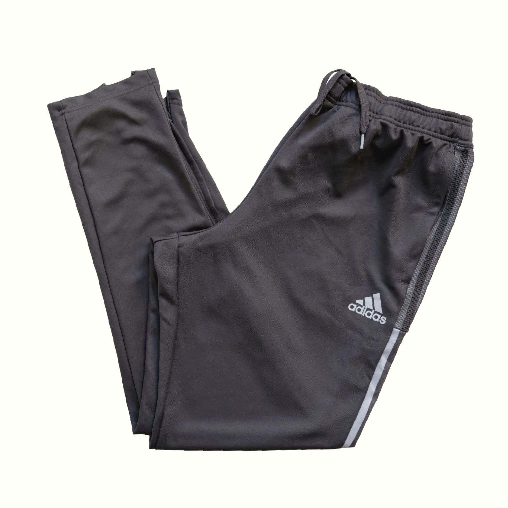 Adidas adidas Active VTG Y2K Soccer Track Sports Gray Stripe Sweatpants 2020 SZ XL Mens Pants Regular Gray Stripe 32" Waist 30" Inseam Size US 36 / EU 52 - 2 Thumbnail