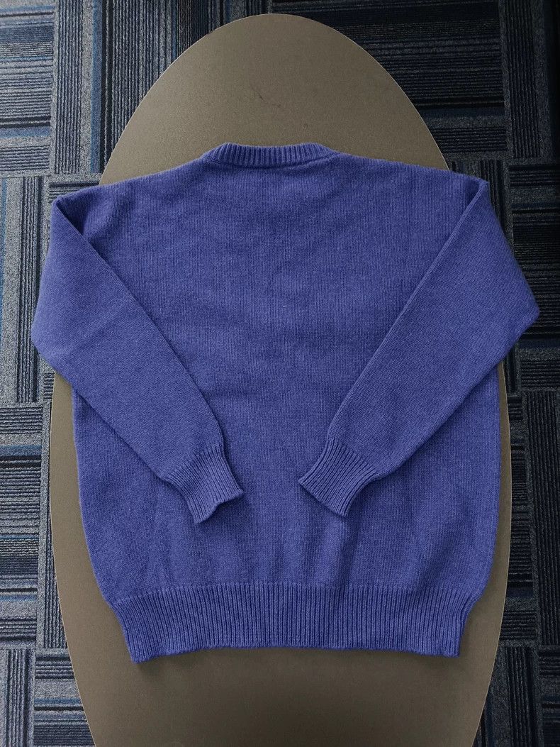 Loewe LOEWE Rhinestone logo knitted round neck sweater blue Size XS / US 0-2 / IT 36-38 - 2 Thumbnail