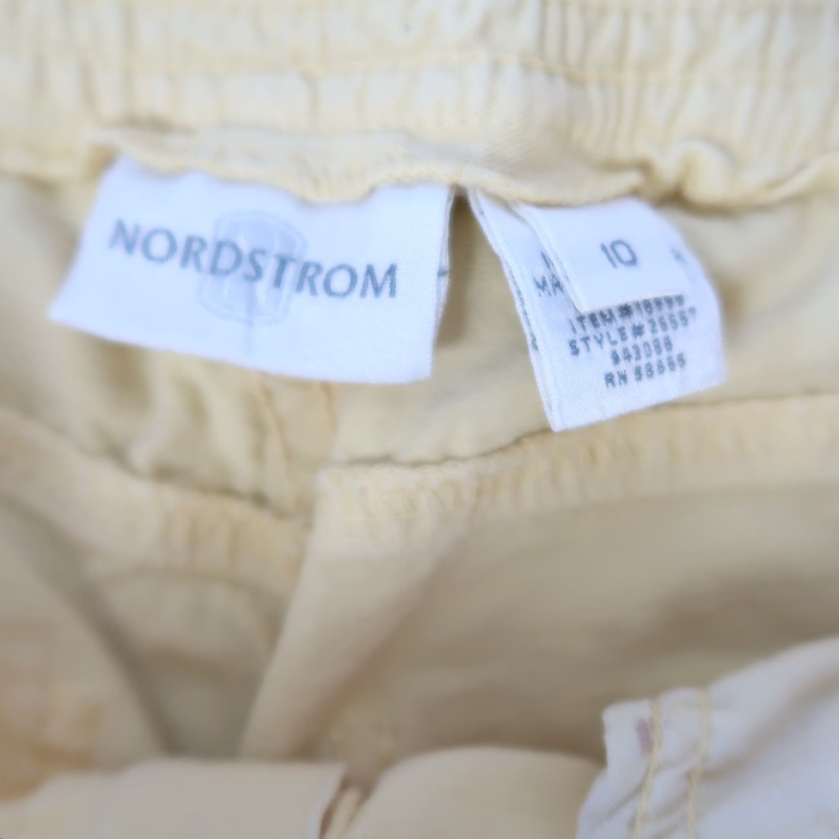 Nordstrom VINTAGE Nordstrom Yellow High Rise Straight Leg Pants 10 1990s Casual Cotton Womens/Mens? Size 32" / US 10 / IT 46 - 5 Thumbnail