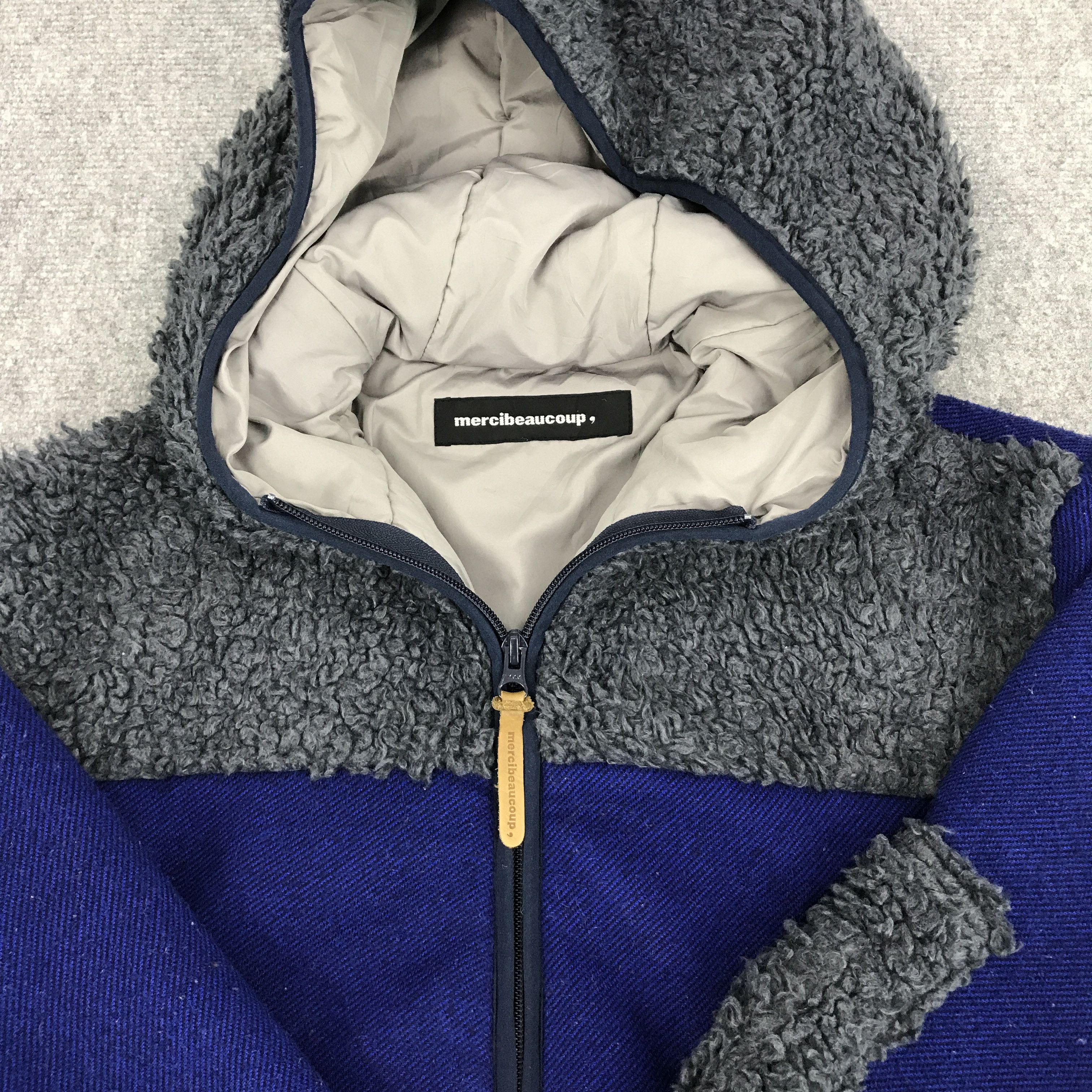 Issey Miyake × Japanese Brand × mercibeaucoup MERCIBEAUCOUP ISSEY MIYAKE SHERPA ZIPPER HOODIES JACKET Size US L / EU 52-54 / 3 - 8 Thumbnail