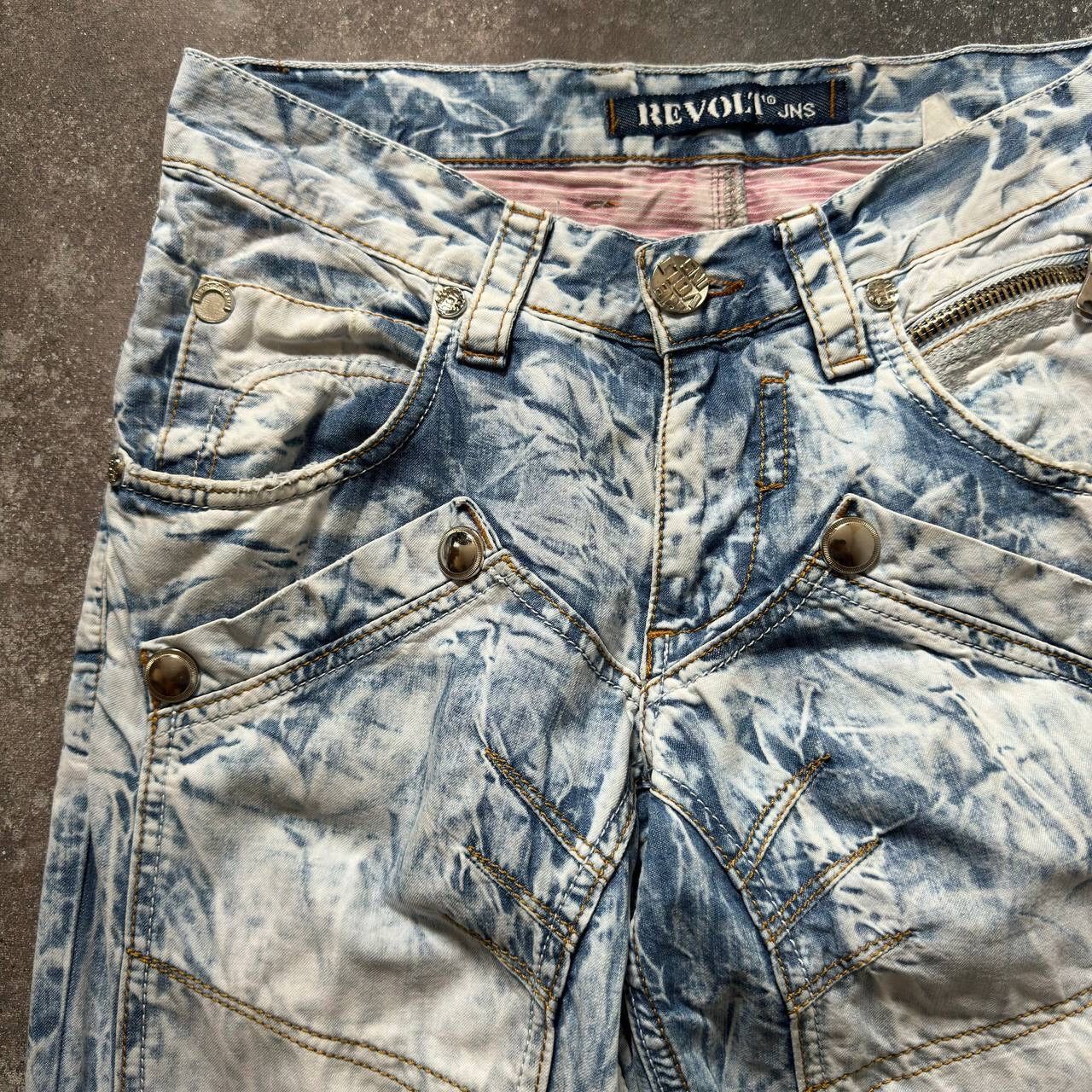 Hysteric Glamour × Japanese Brand Amazing Japanese Multipocket Washed Jeans (rick owens vibe) Size US 30 / EU 46 - 3 Thumbnail