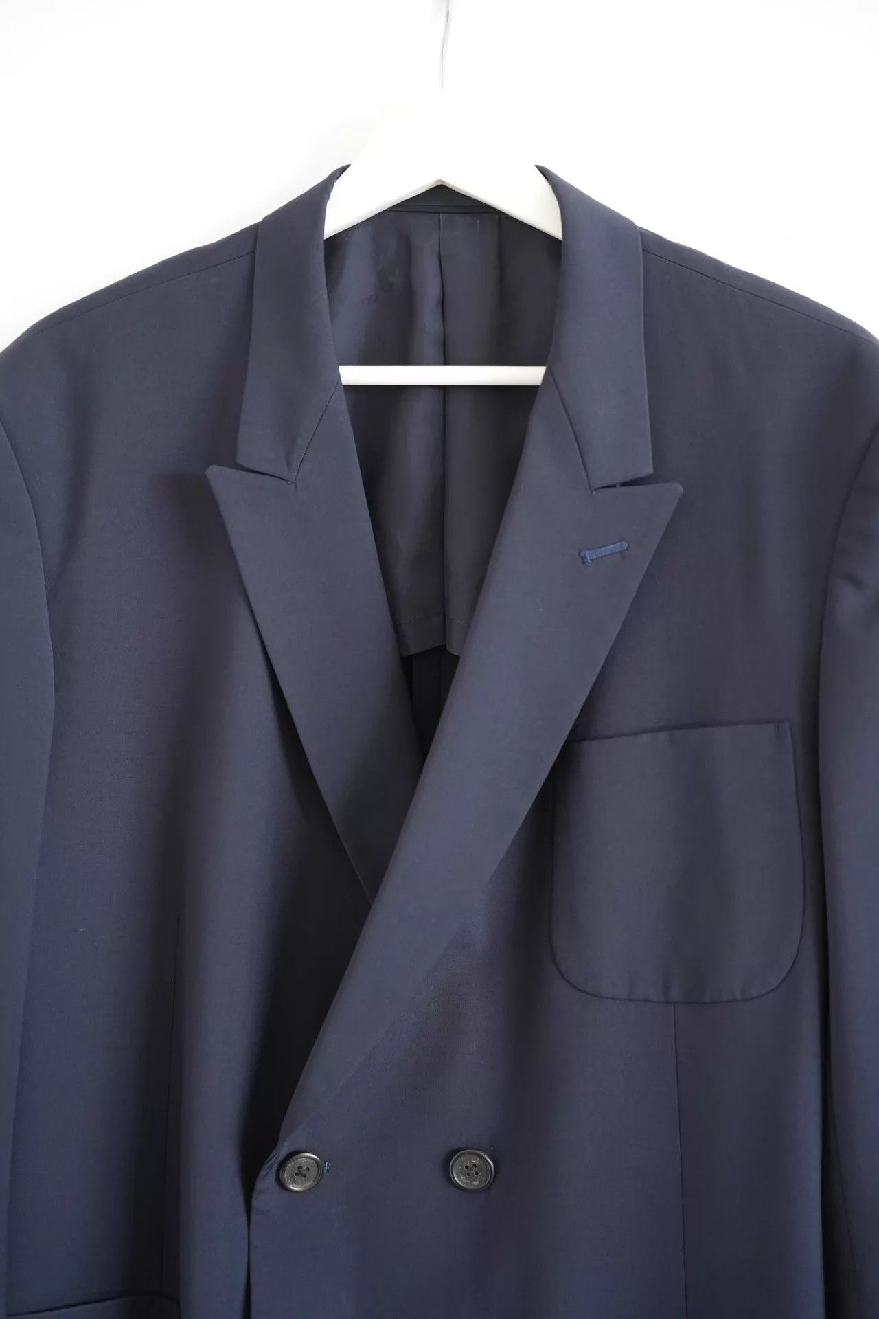 Yohji Yamamoto Yohji Yamamoto 90s Y's Men DB Wool Belt Blazer M Size US M / EU 48-50 / 2 - 3 Thumbnail