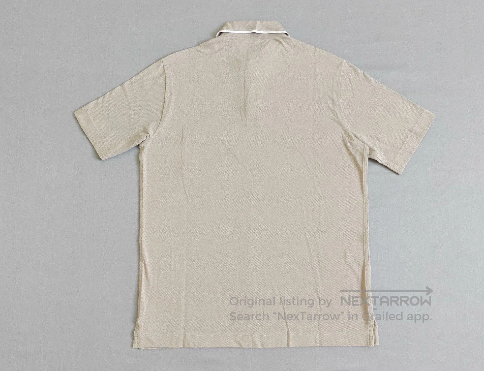 Hermes Hermes Men's Beige Short Sleeve Polo M. Size US M / EU 48-50 / 2 - 6 Thumbnail