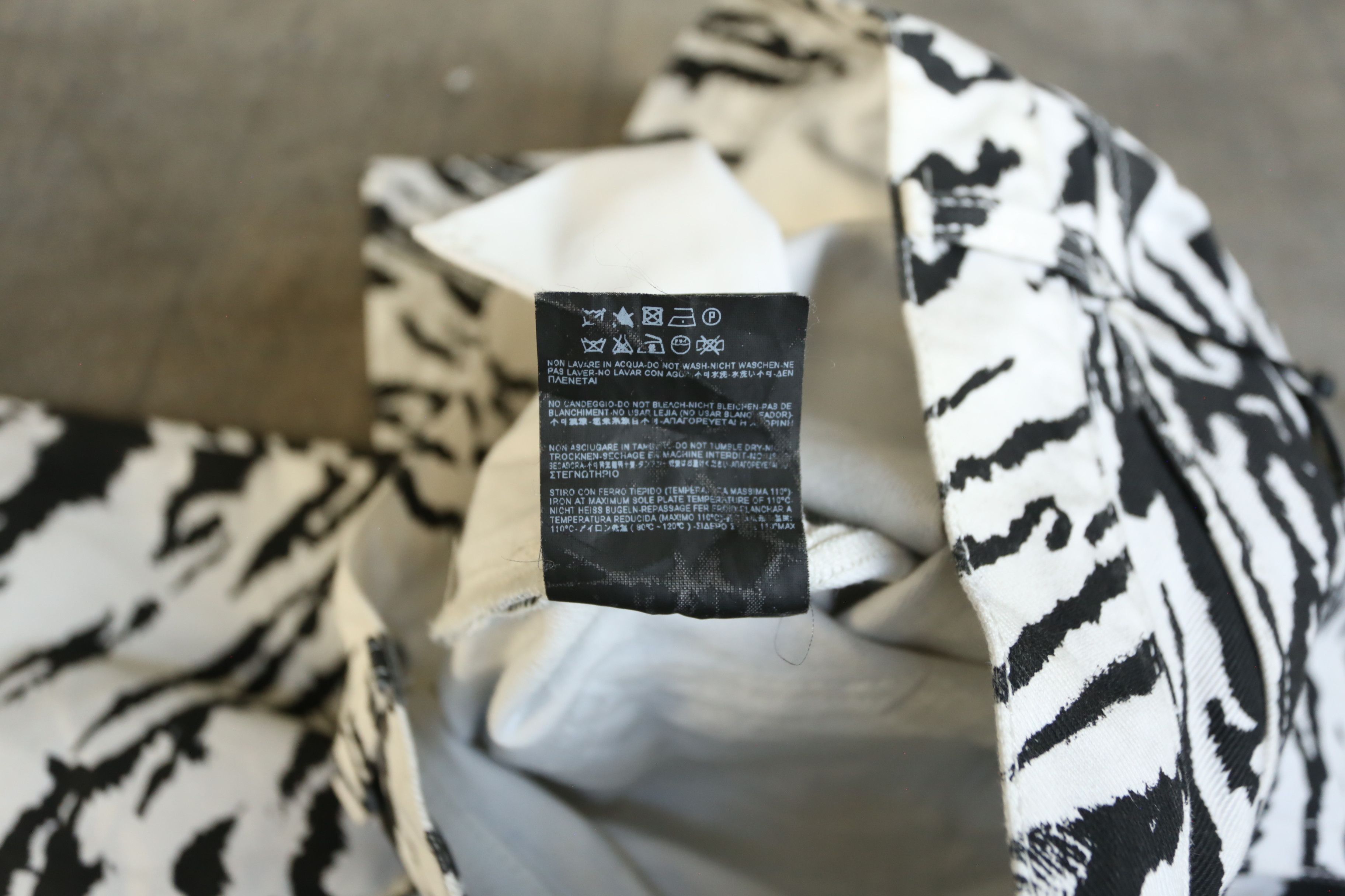 Saint Laurent Paris SLP - Hedi Slimane - S/S 14 - D02 Zebra-Print Denim Jean Size US 30 / EU 46 - 7 Thumbnail