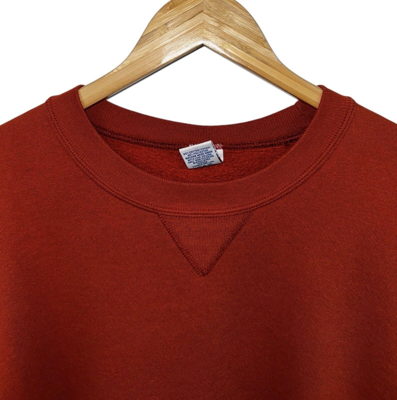 Russell Athletic Vintage Russell Athletic 90s Cherry Red Crewneck Sweater XL Size US 36 / EU 52 - 2 Thumbnail