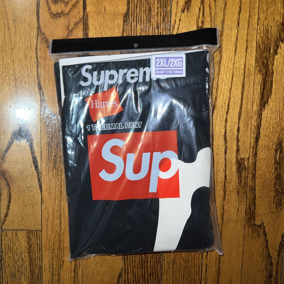 Supreme Supreme Hanes Bones Thermal Pants Black Size: XXL Size US 44 / EU 60 - 3 Thumbnail