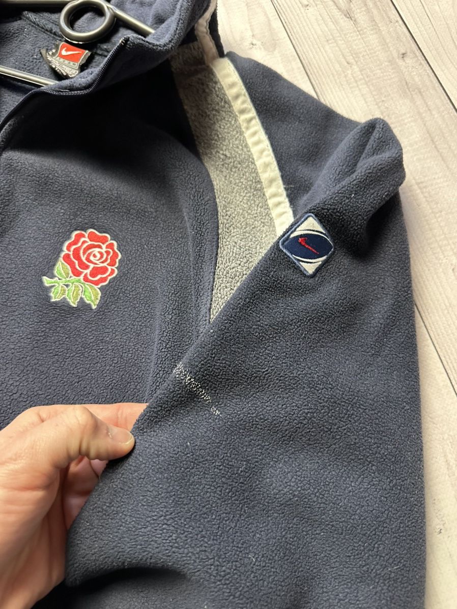 Nike × Vintage Vintage Nike England rugby fleece jacket size M logo Size US M / EU 48-50 / 2 - 3 Thumbnail