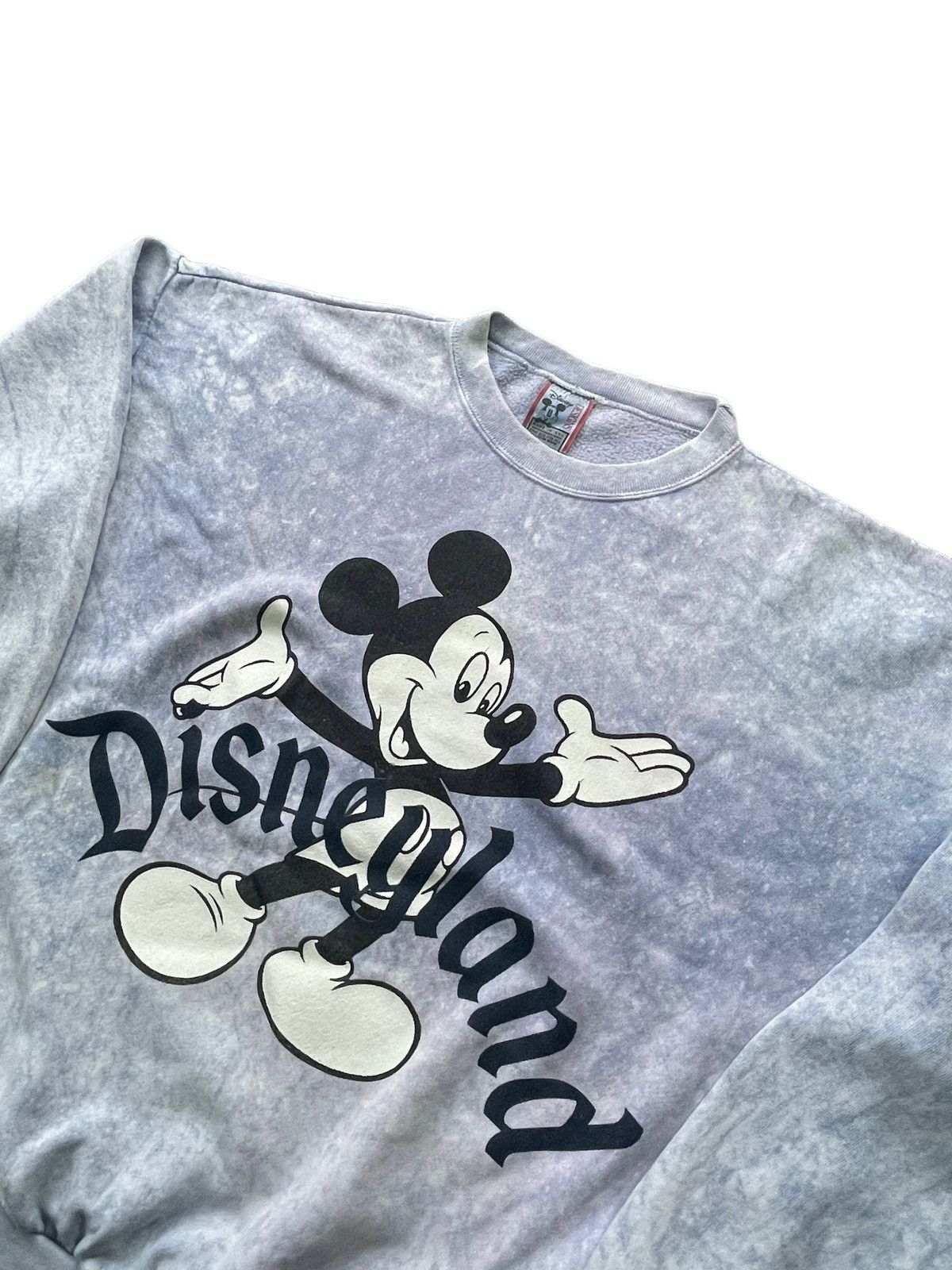 Disney Vintage Mickey Mouse Disneyland Bleached Sweatshirt Size US XXL / EU 58 / 5 - 2 Thumbnail