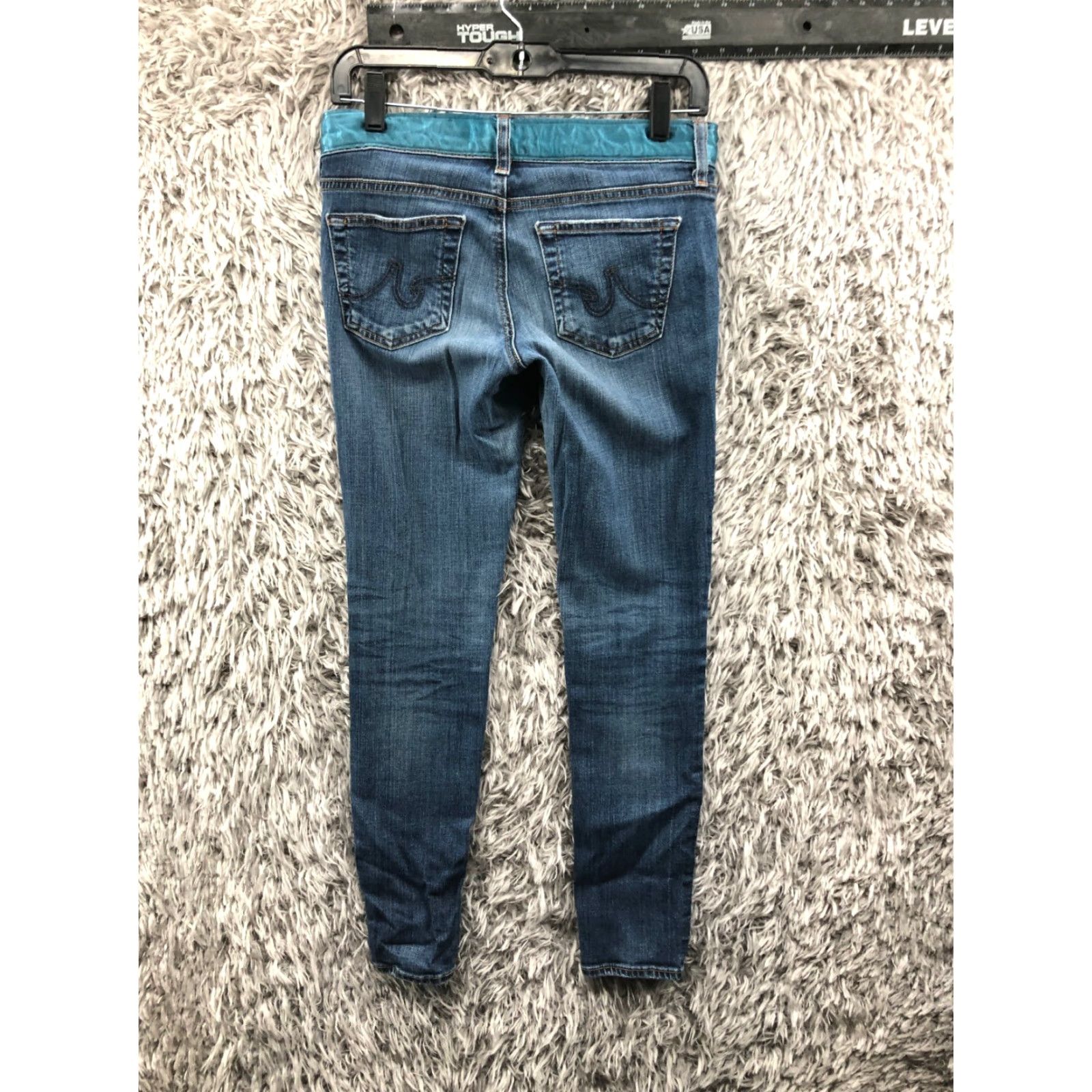 Denime AG Adriano Goldschmied The Legging Super Skinny Jeans Women's 28 Blue Dark Wash 5-Pocket Denim Mid Rise Size 28" / US 6 / IT 42 - 5 Thumbnail